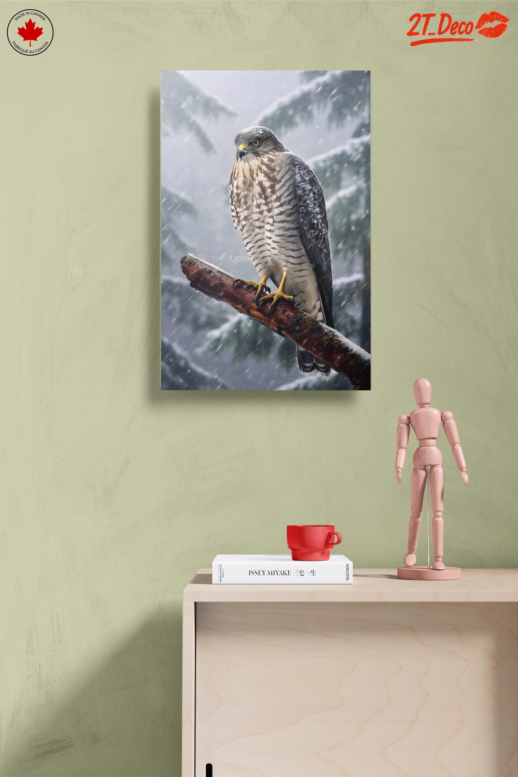 Stunning Eagle in Snowy Landscape - Image 14