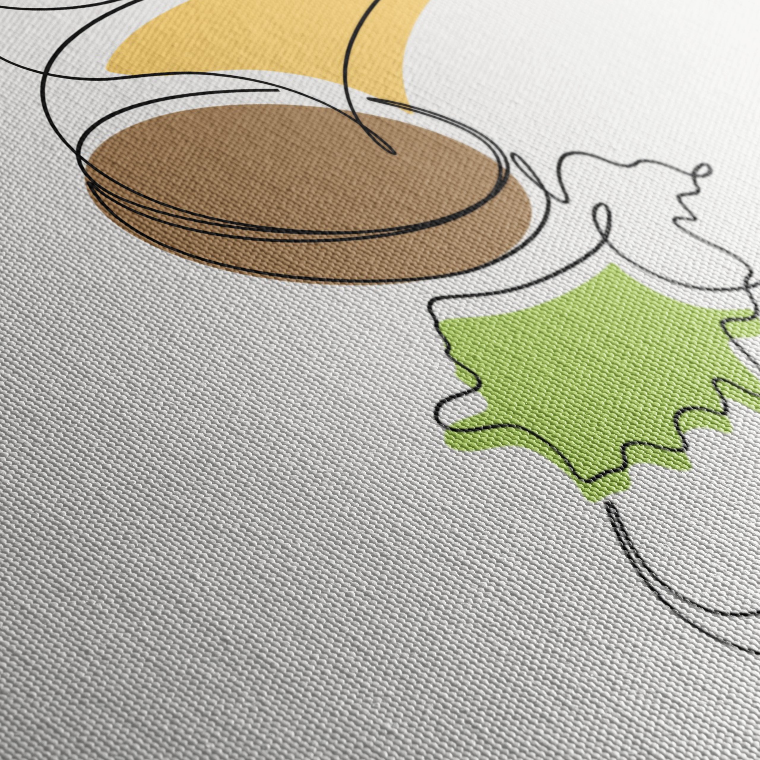 Stylized Burger Abstract Art - Image 5