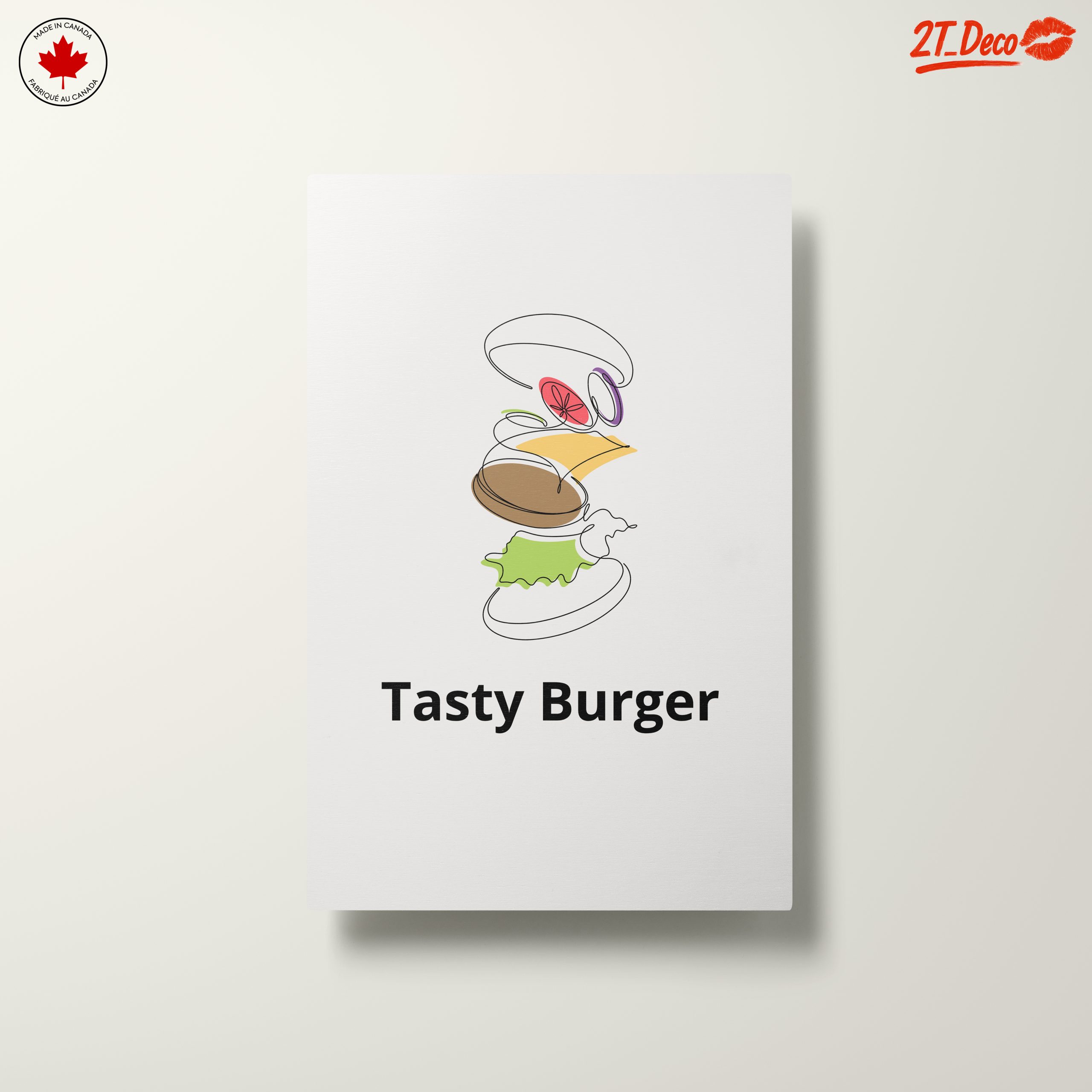 Stylized Burger Abstract Art - Image 10