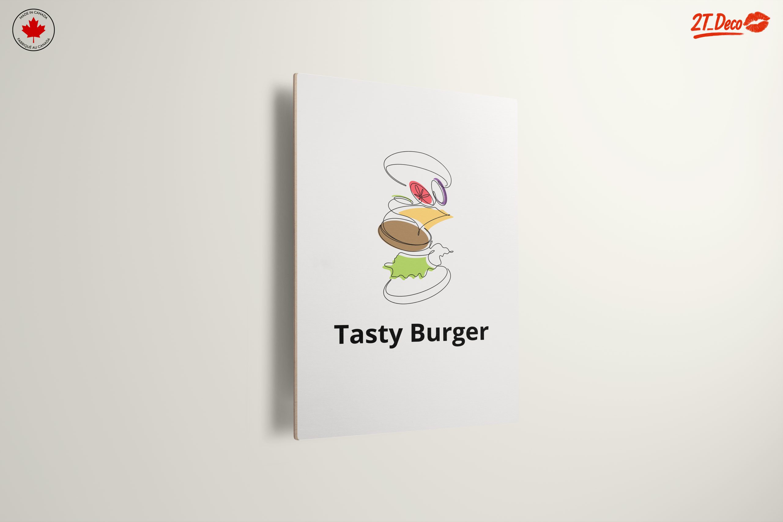 Stylized Burger Abstract Art - Image 13