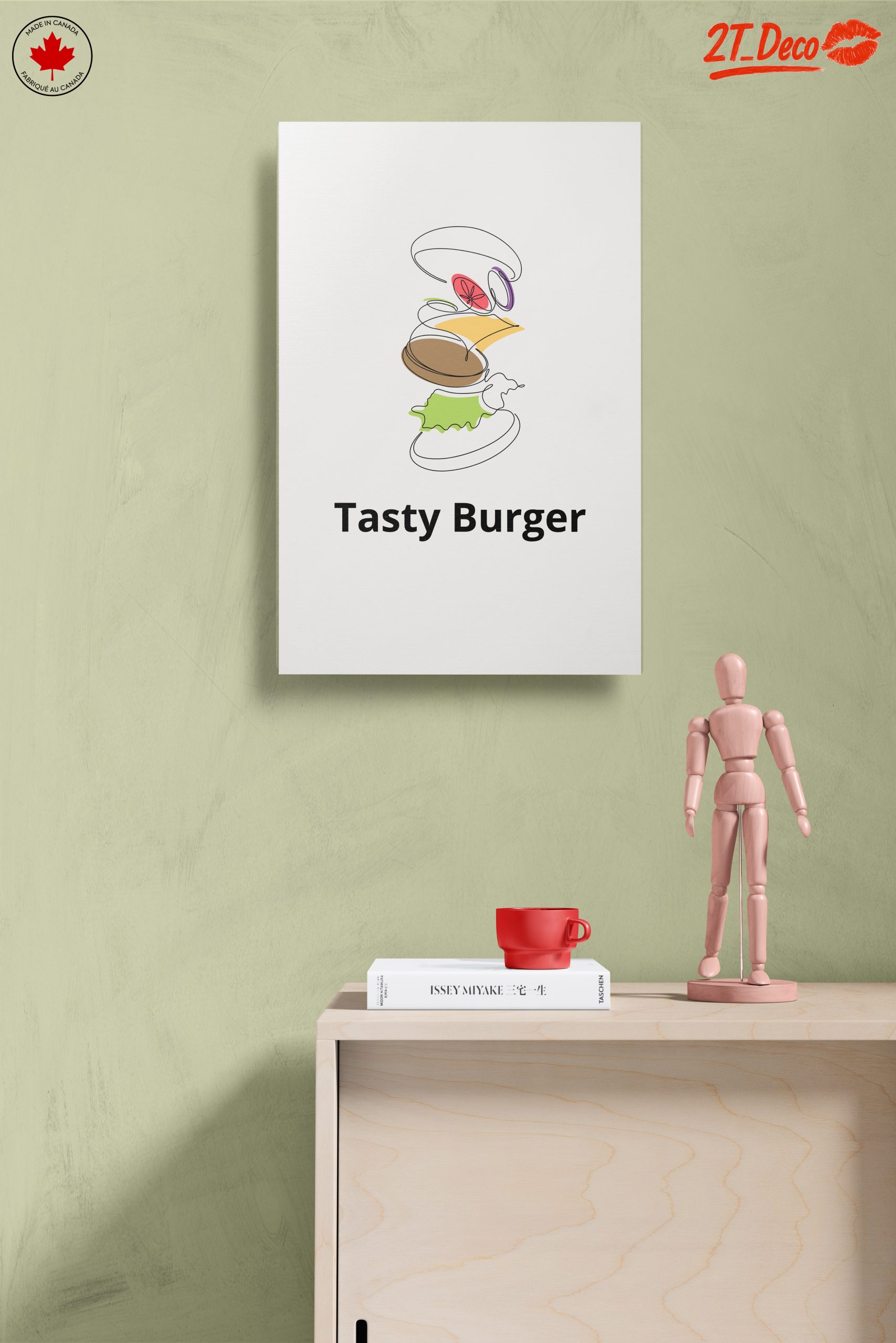 Stylized Burger Abstract Art - Image 14