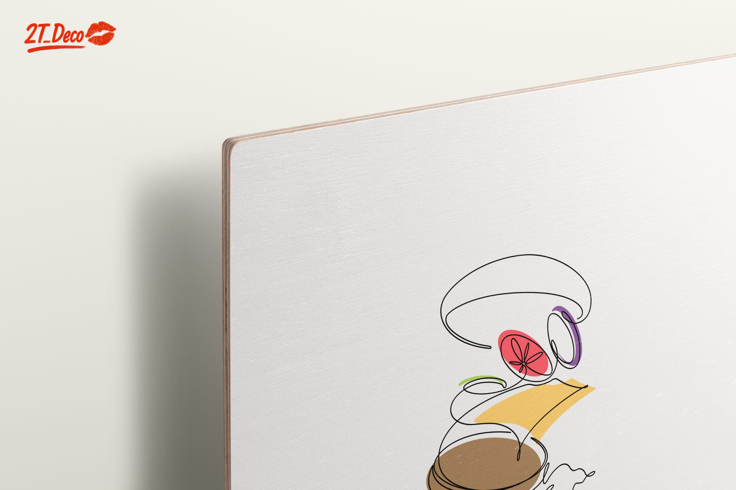 Stylized Burger Abstract Art - Image 15