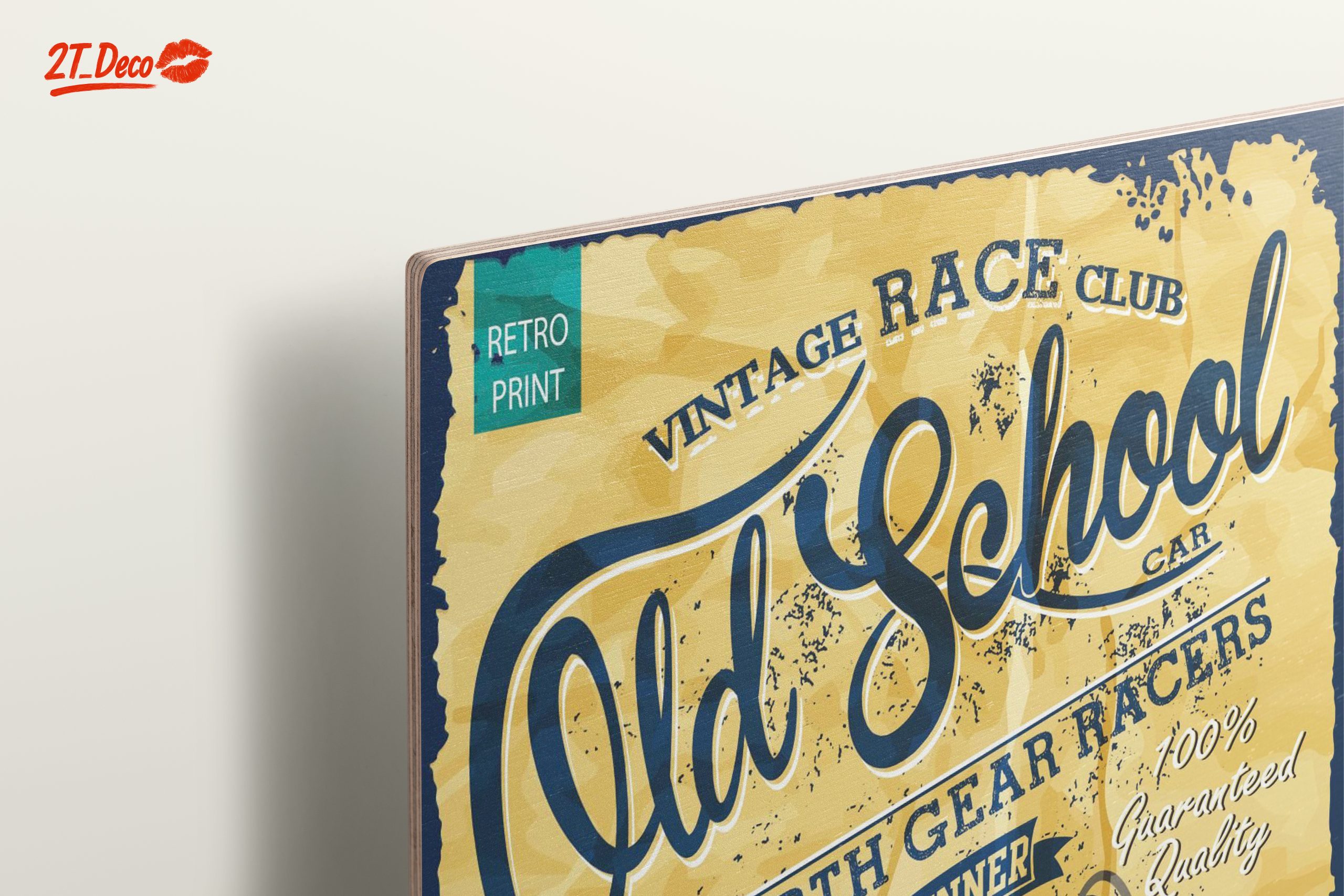Vintage Race Car Old School Artwork - Image 15
