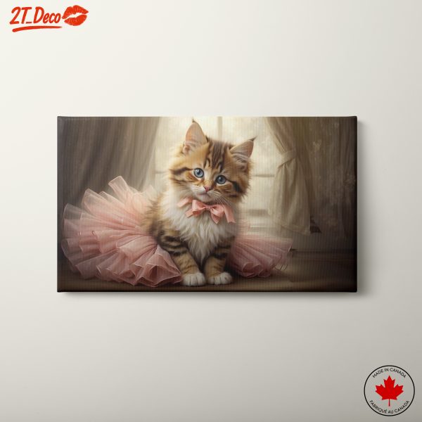 Adorable Kitten in Pink Tutu