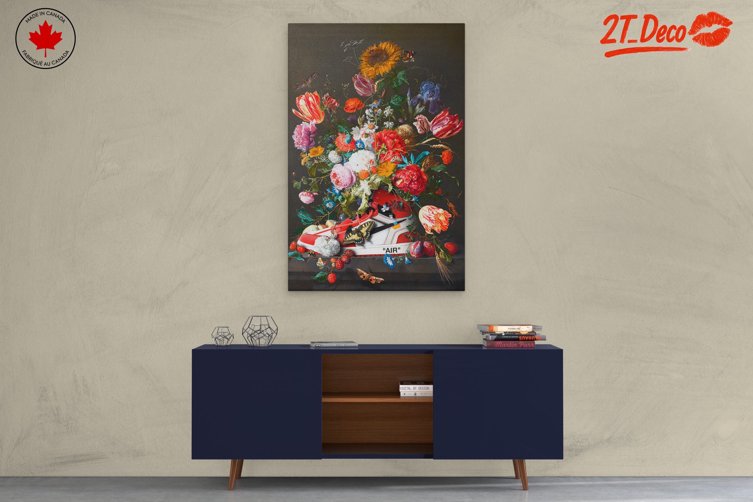 Floral Sneaker Design with Vibrant Colors - Image 3