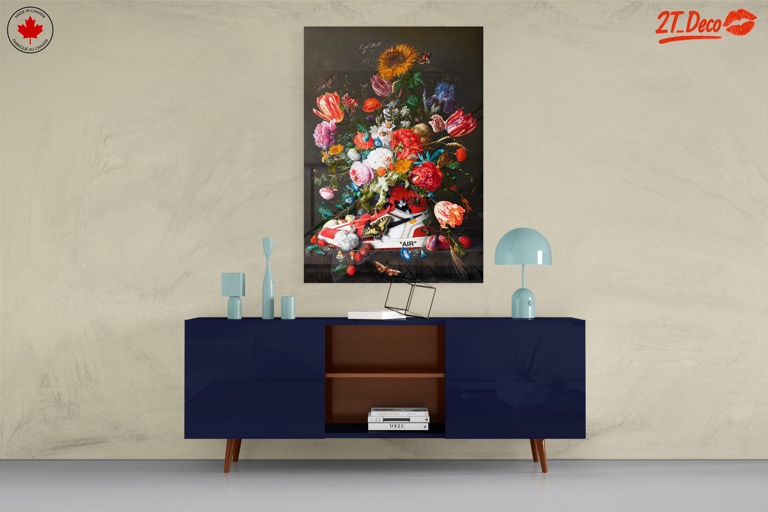 Floral Sneaker Design with Vibrant Colors - Image 8