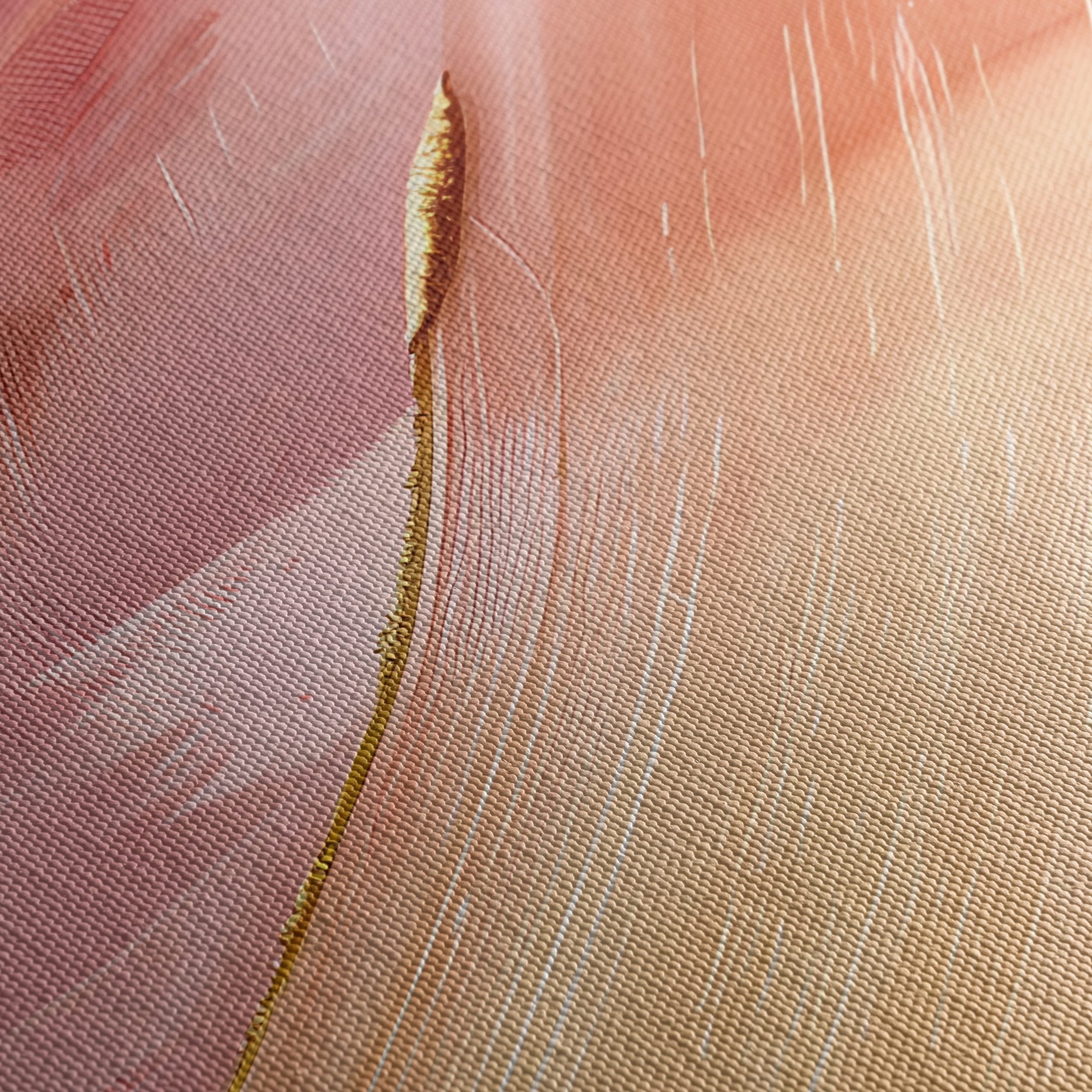 Abstract Pink and Gold Artwork - Image 5