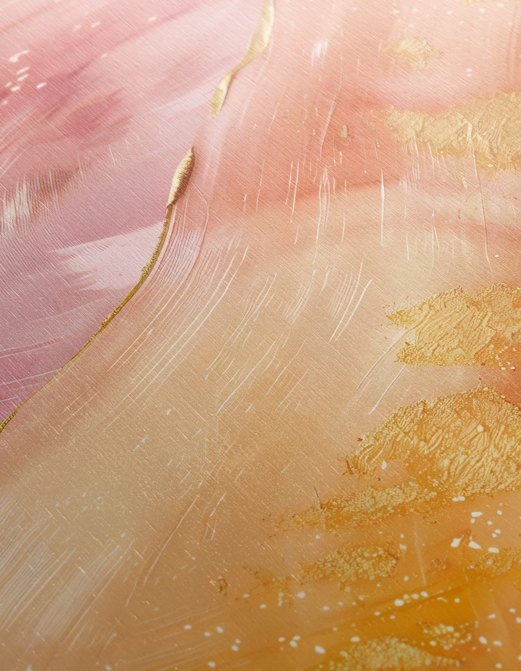 Abstract Pink and Gold Artwork - Image 12