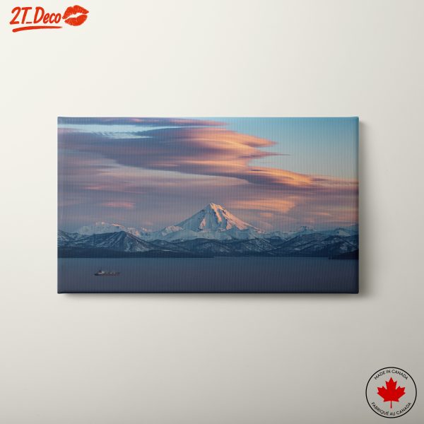 Stunning Mountain Landscape with Colorful Clouds