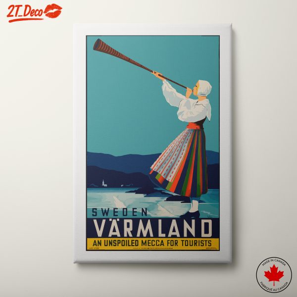 Vintage Travel Poster of Värmland Sweden