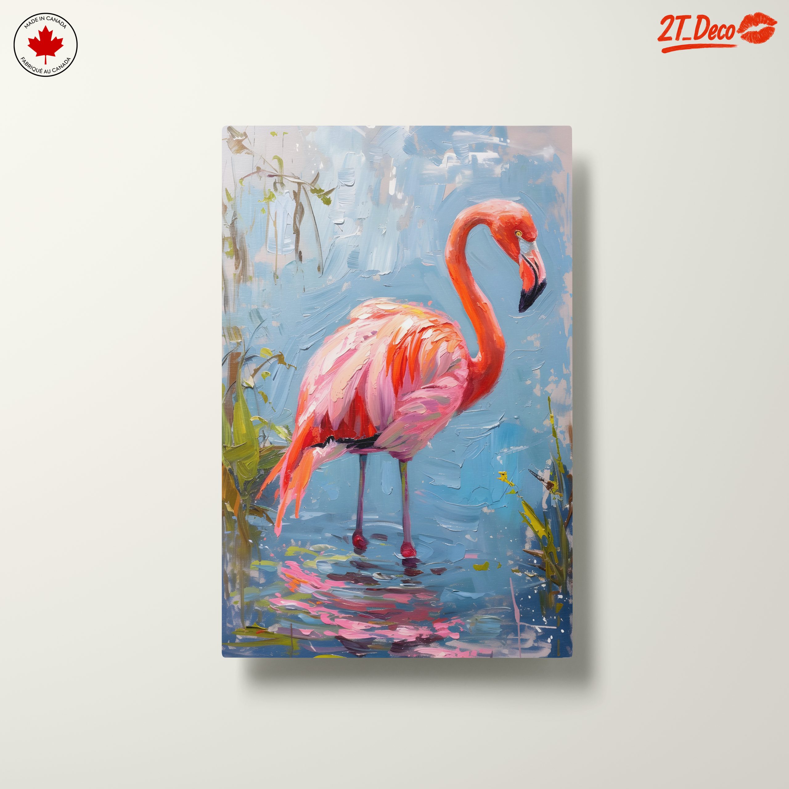 Vibrant Flamingo in Serene Waters - Image 10