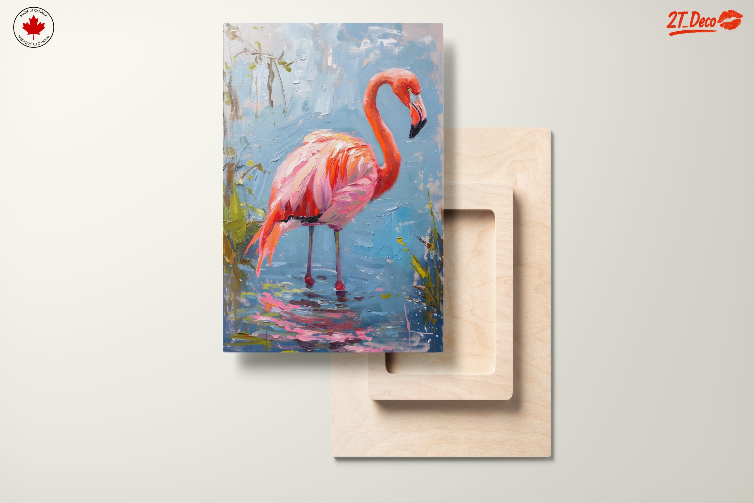 Vibrant Flamingo in Serene Waters - Image 11