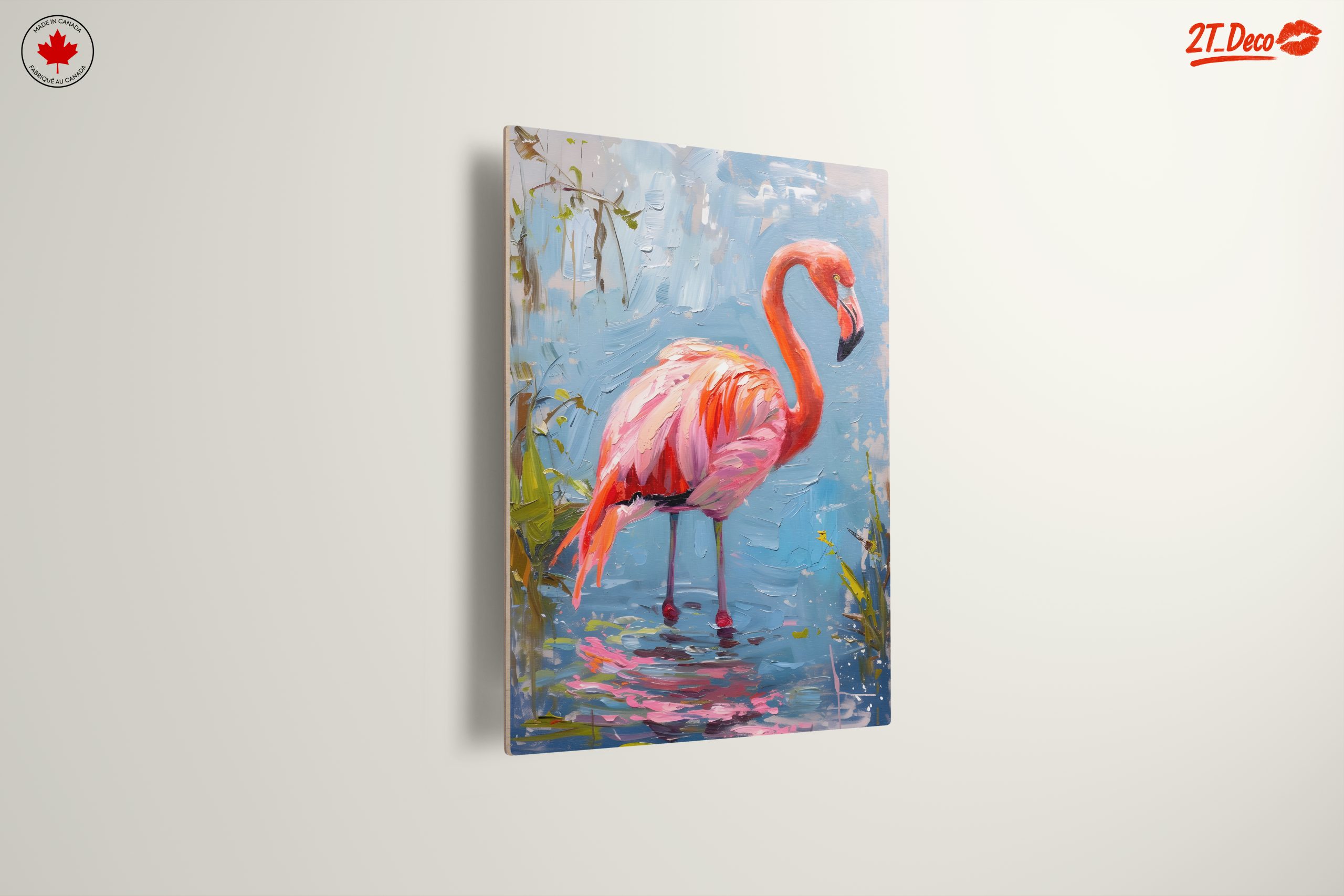 Vibrant Flamingo in Serene Waters - Image 13