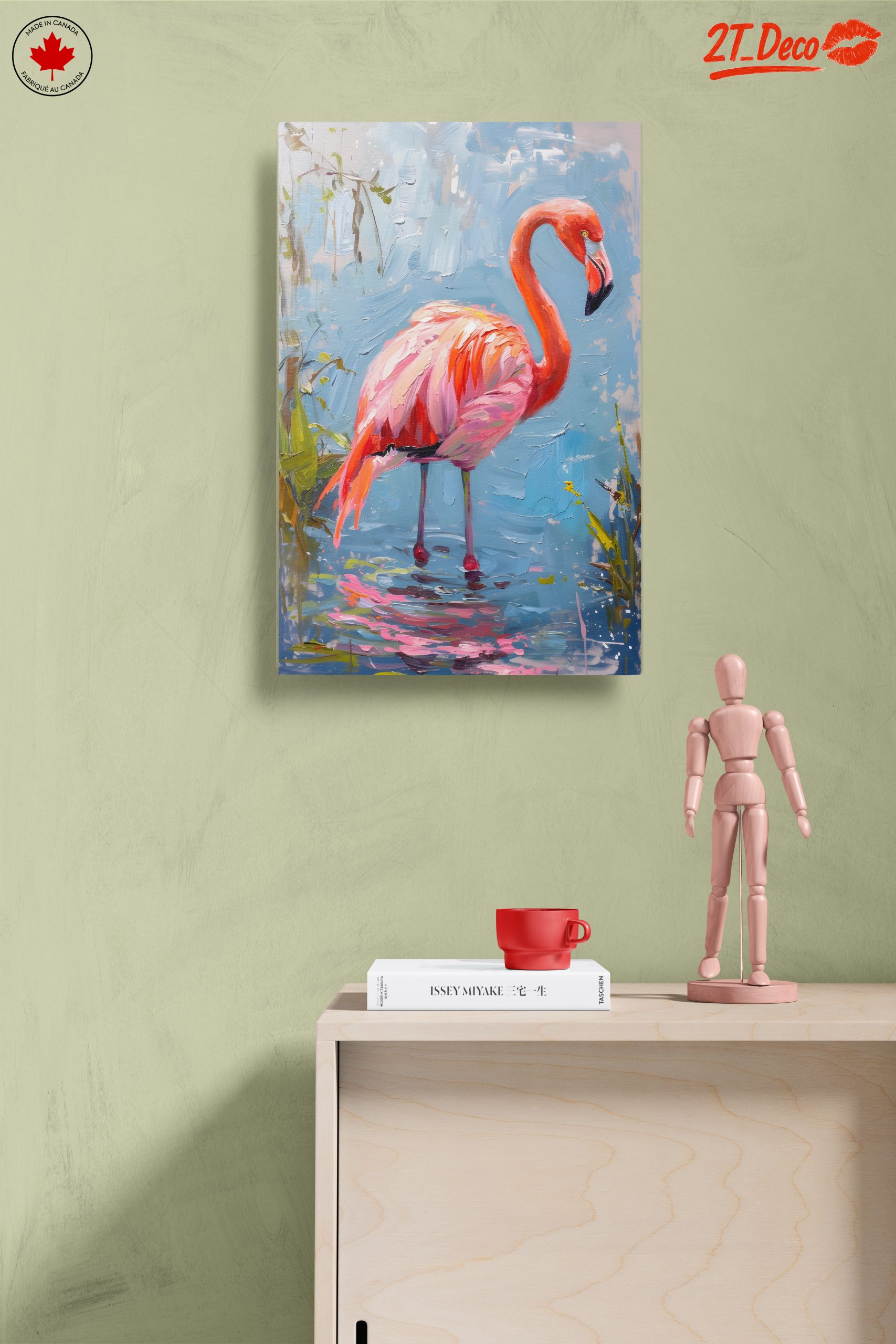 Vibrant Flamingo in Serene Waters - Image 14
