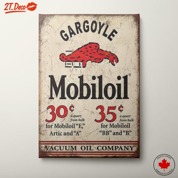 Gargoyle Mobil Oil Vintage Advertising Art