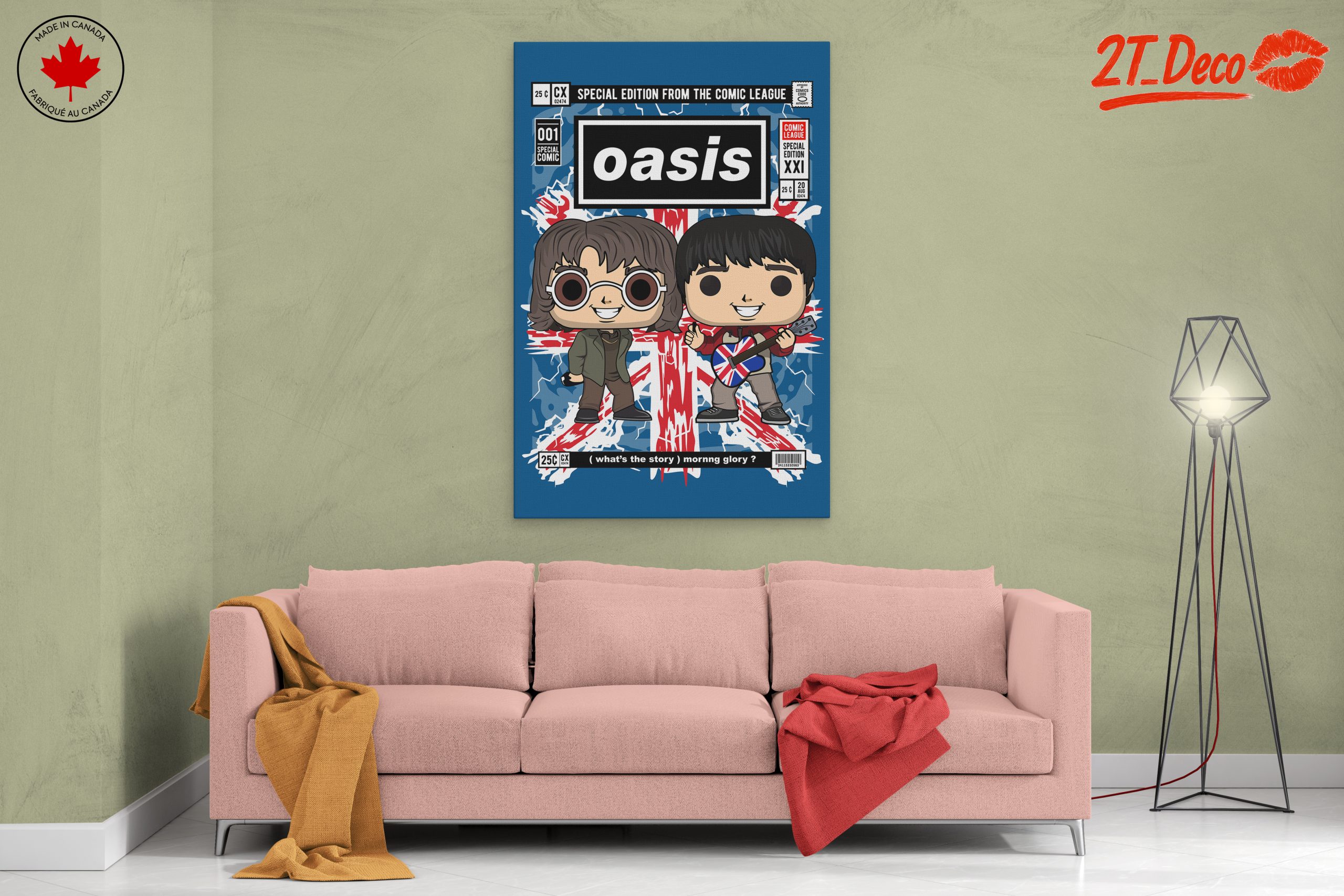 Oasis Themed Artistic Music Art - Image 2