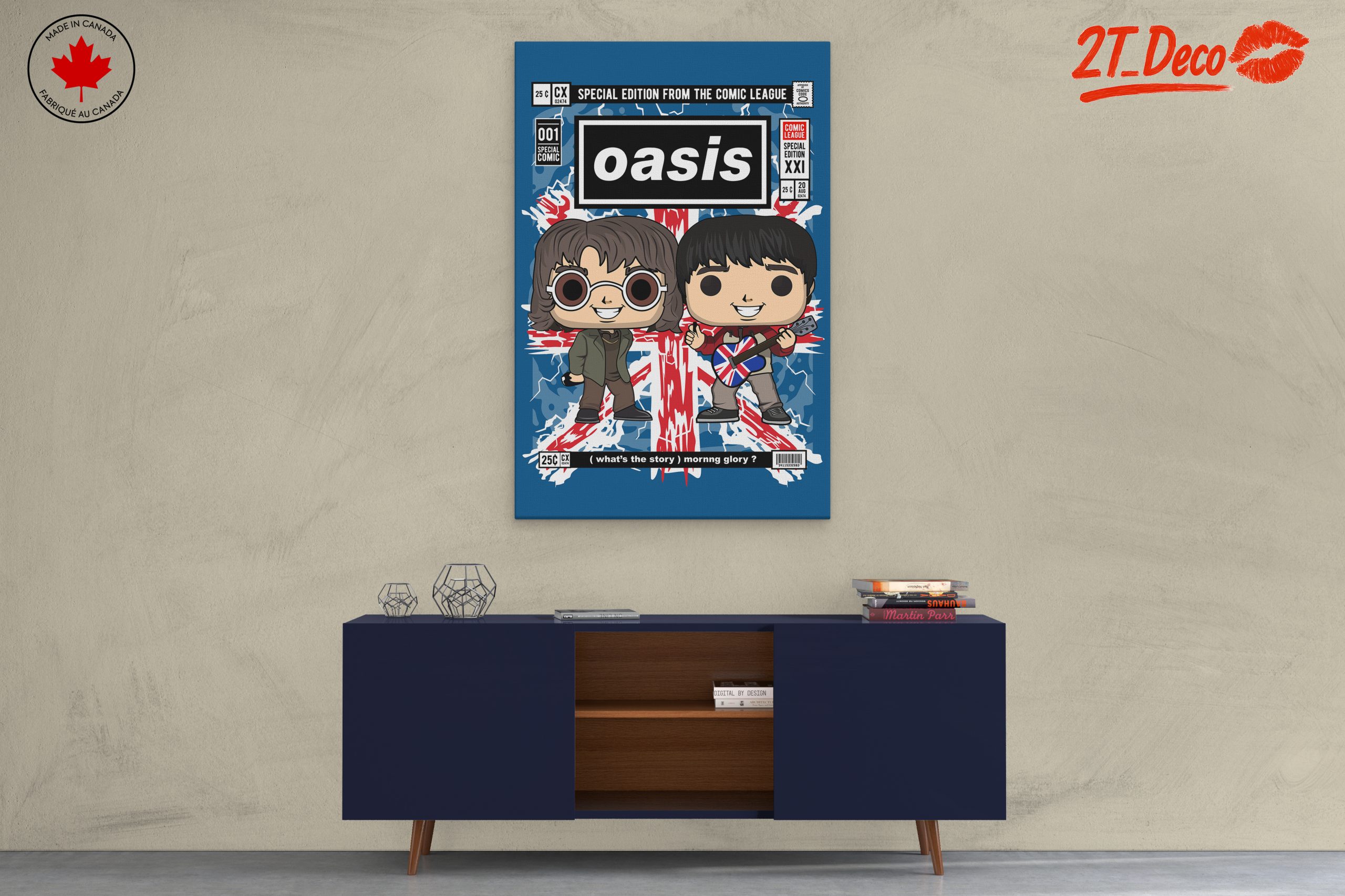 Oasis Themed Artistic Music Art - Image 3