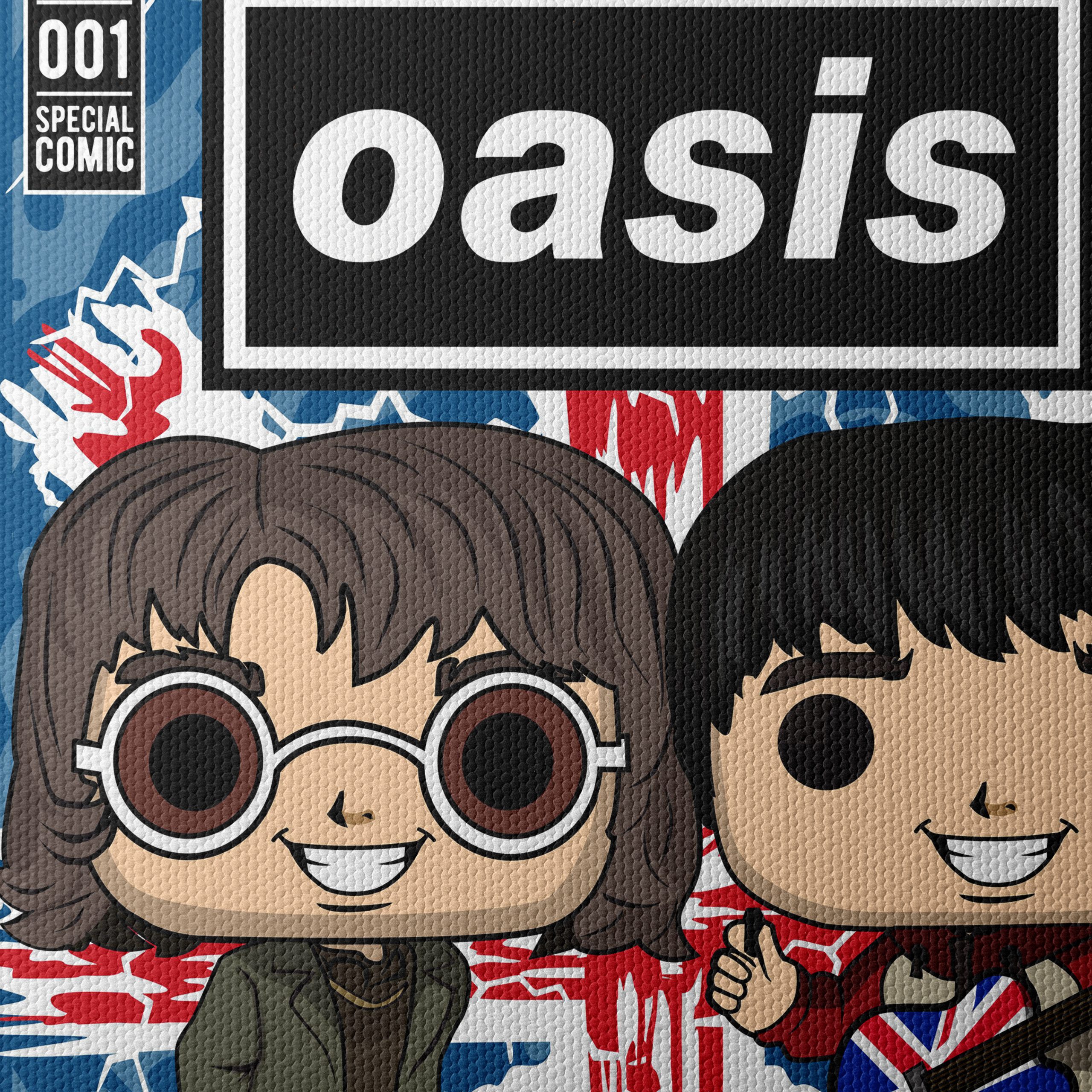 Oasis Themed Artistic Music Art - Image 4
