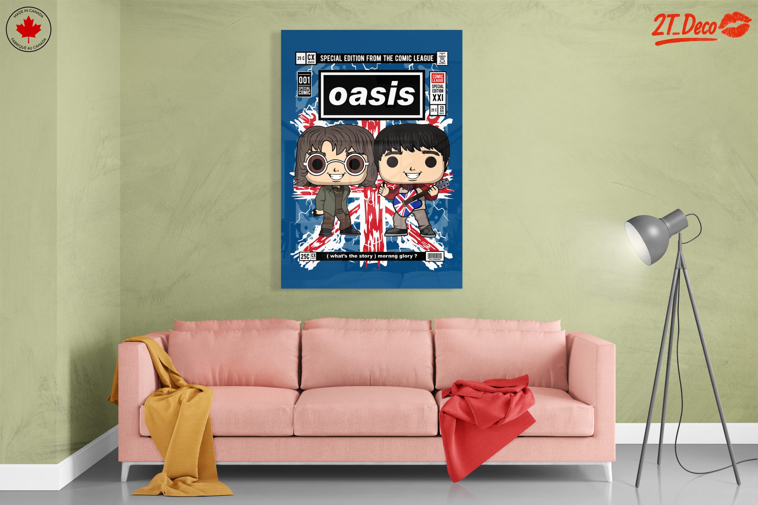 Oasis Themed Artistic Music Art - Image 7