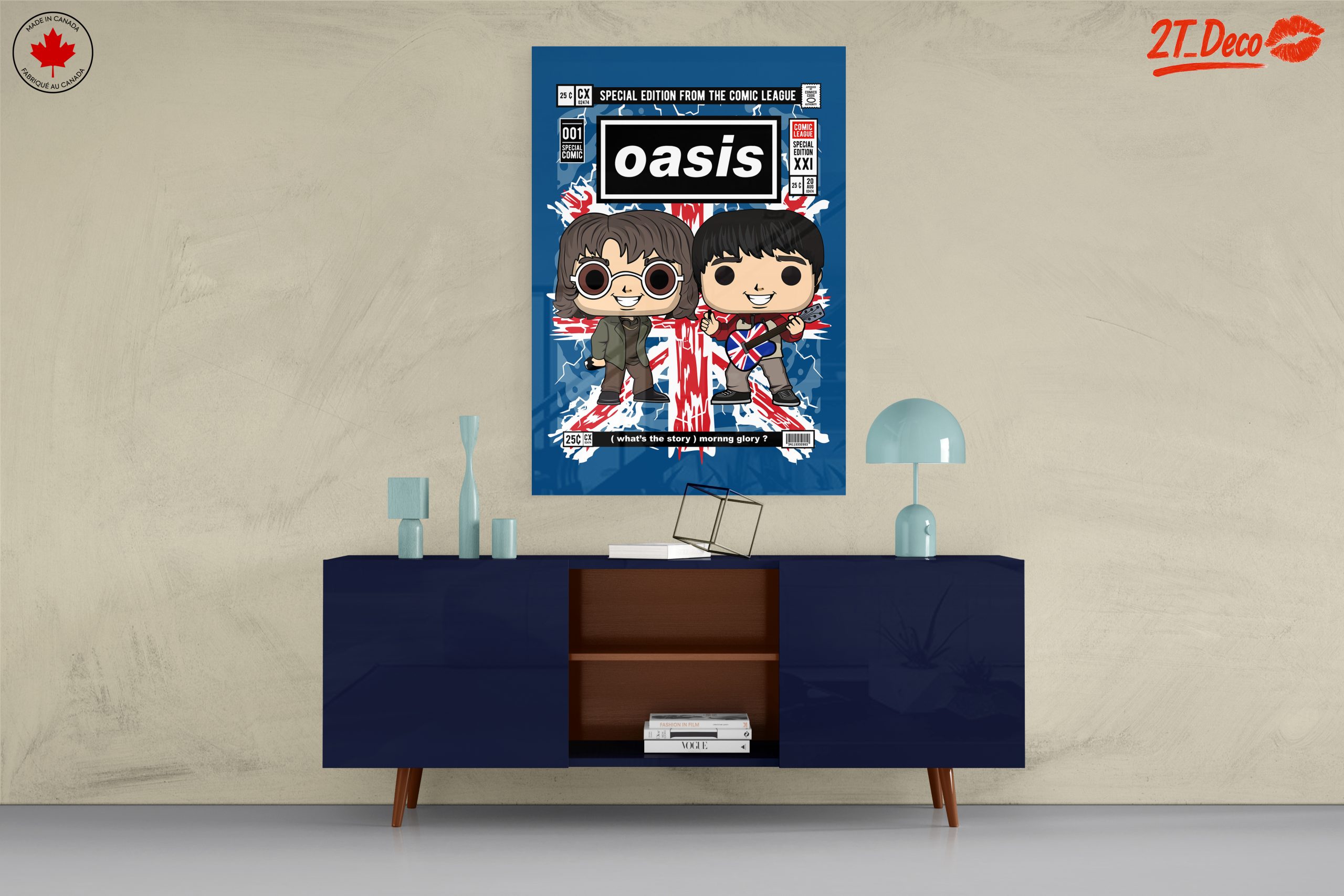 Oasis Themed Artistic Music Art - Image 8