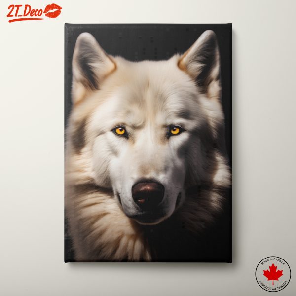 Majestic White Wolf Portrait