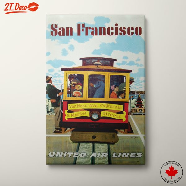 Vintage San Francisco City Poster