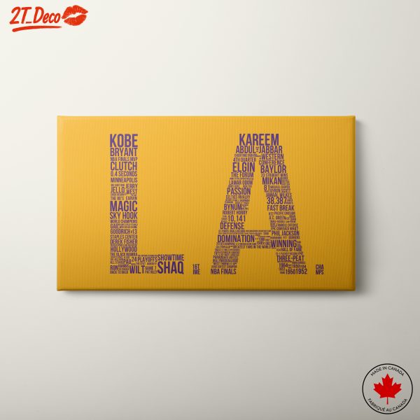 Colorful Typography Basketball Legends Art