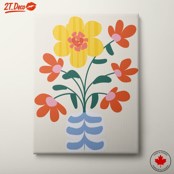 Stylized Floral Arrangement Art