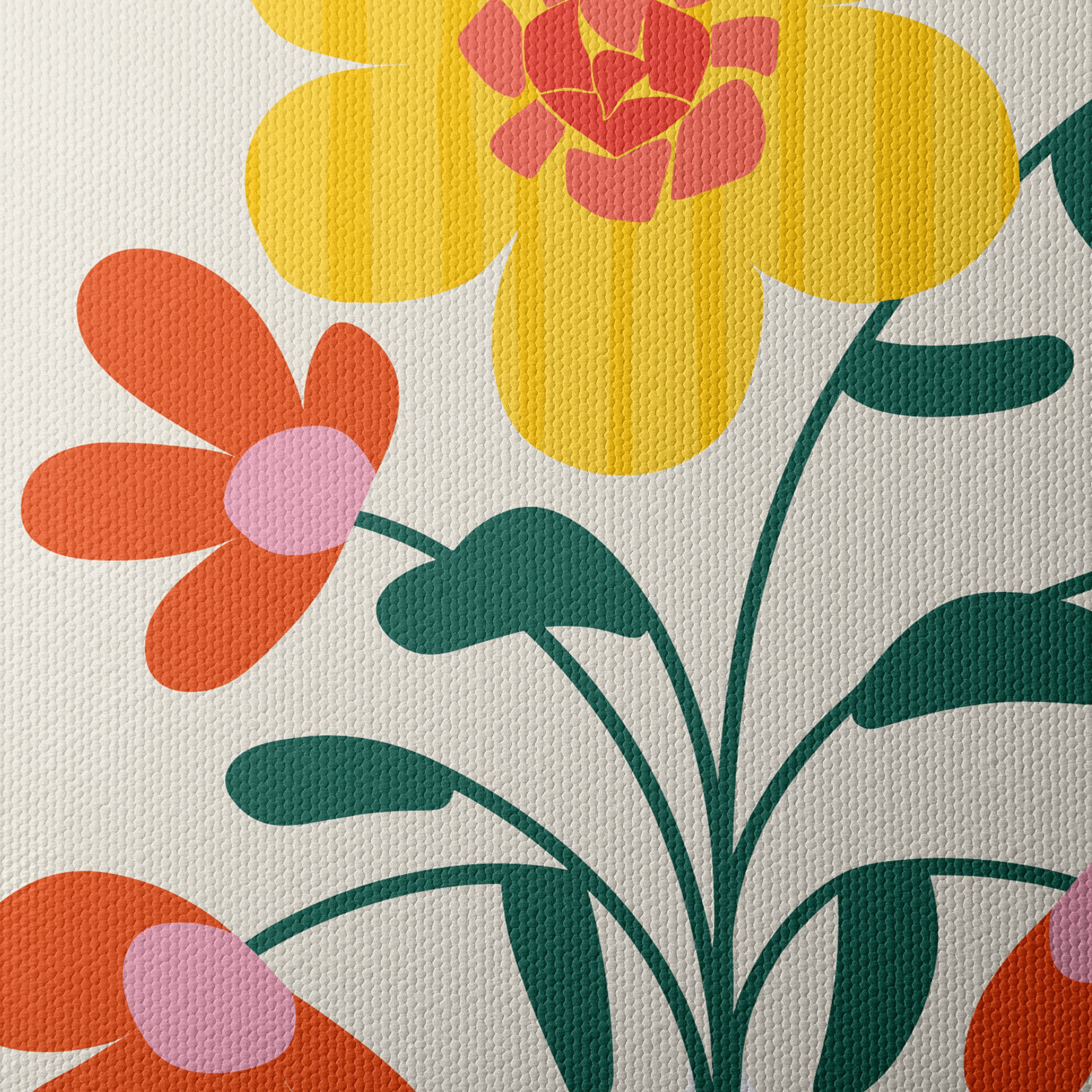 Stylized Floral Arrangement Art - Image 4