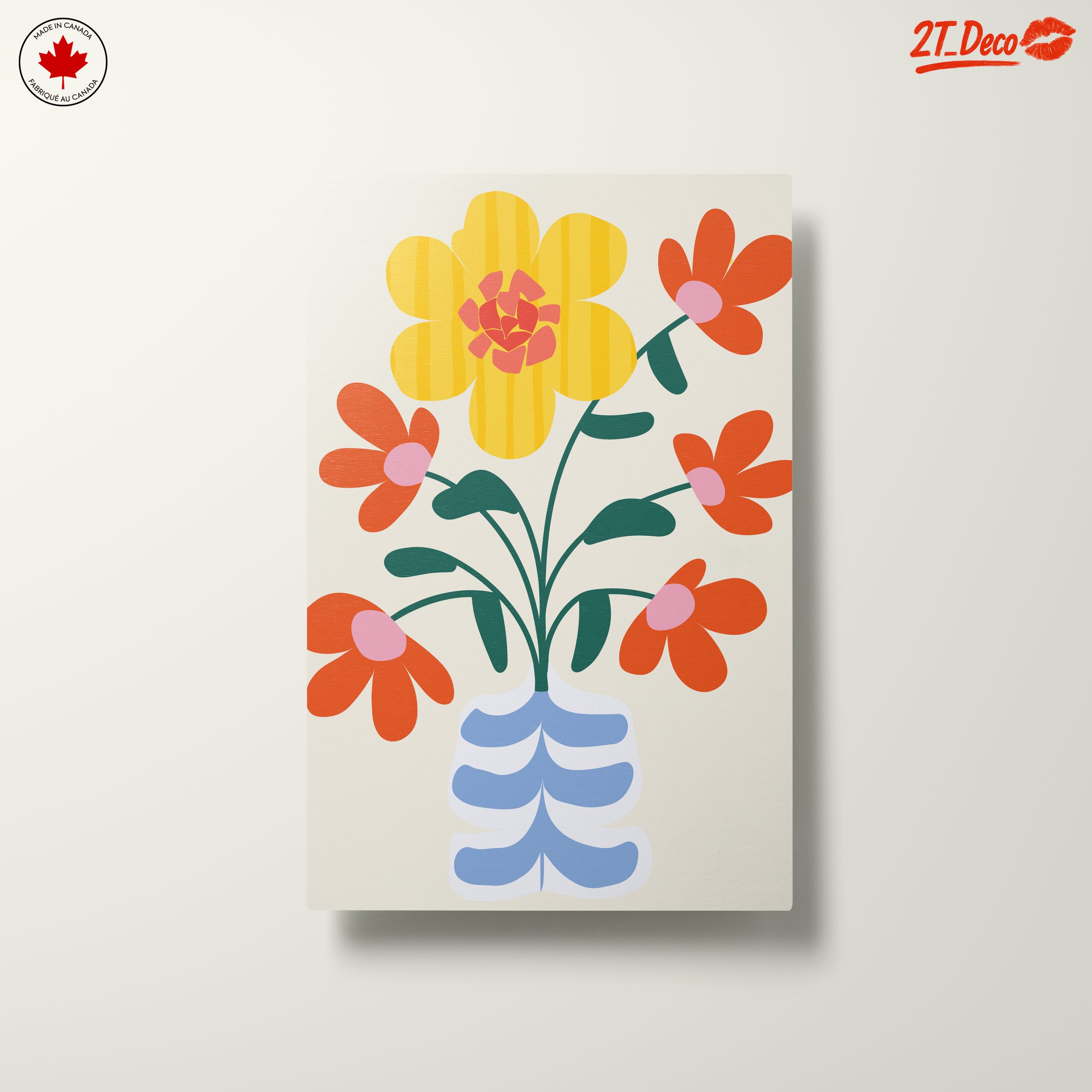 Stylized Floral Arrangement Art - Image 10