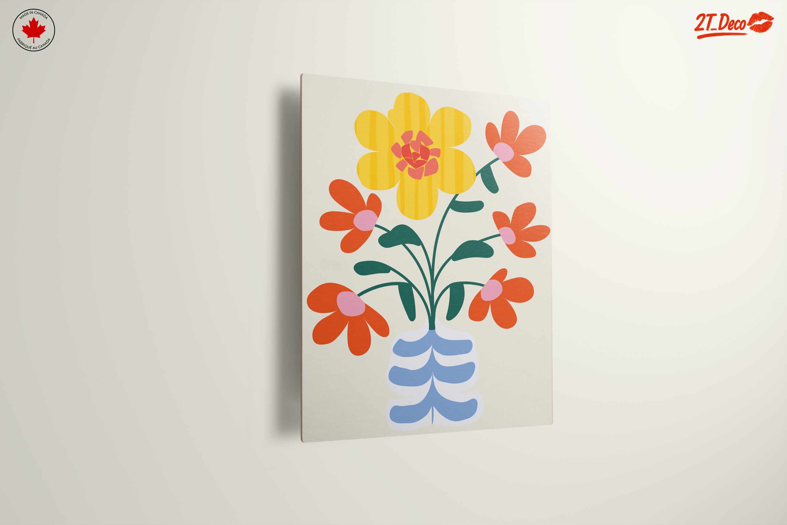 Stylized Floral Arrangement Art - Image 13