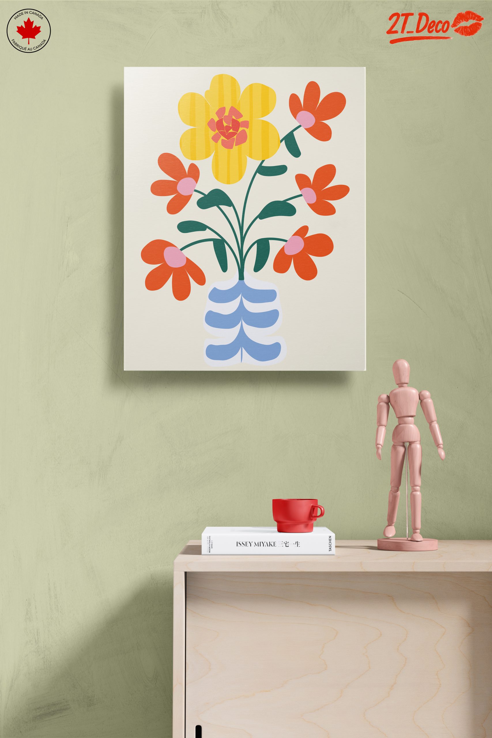 Stylized Floral Arrangement Art - Image 14