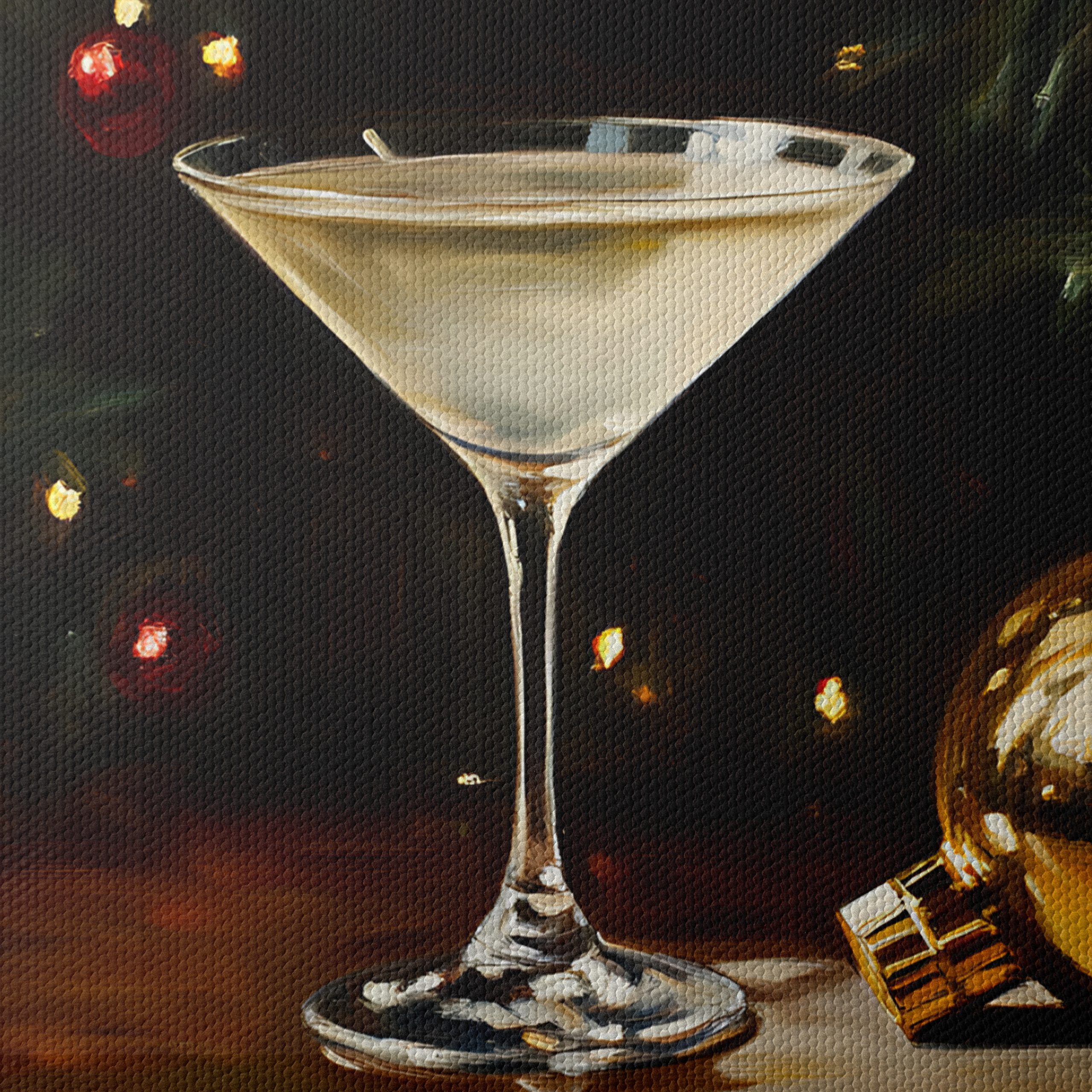 Stylish Holiday Cocktails Artwork for Festive Decor - Image 4