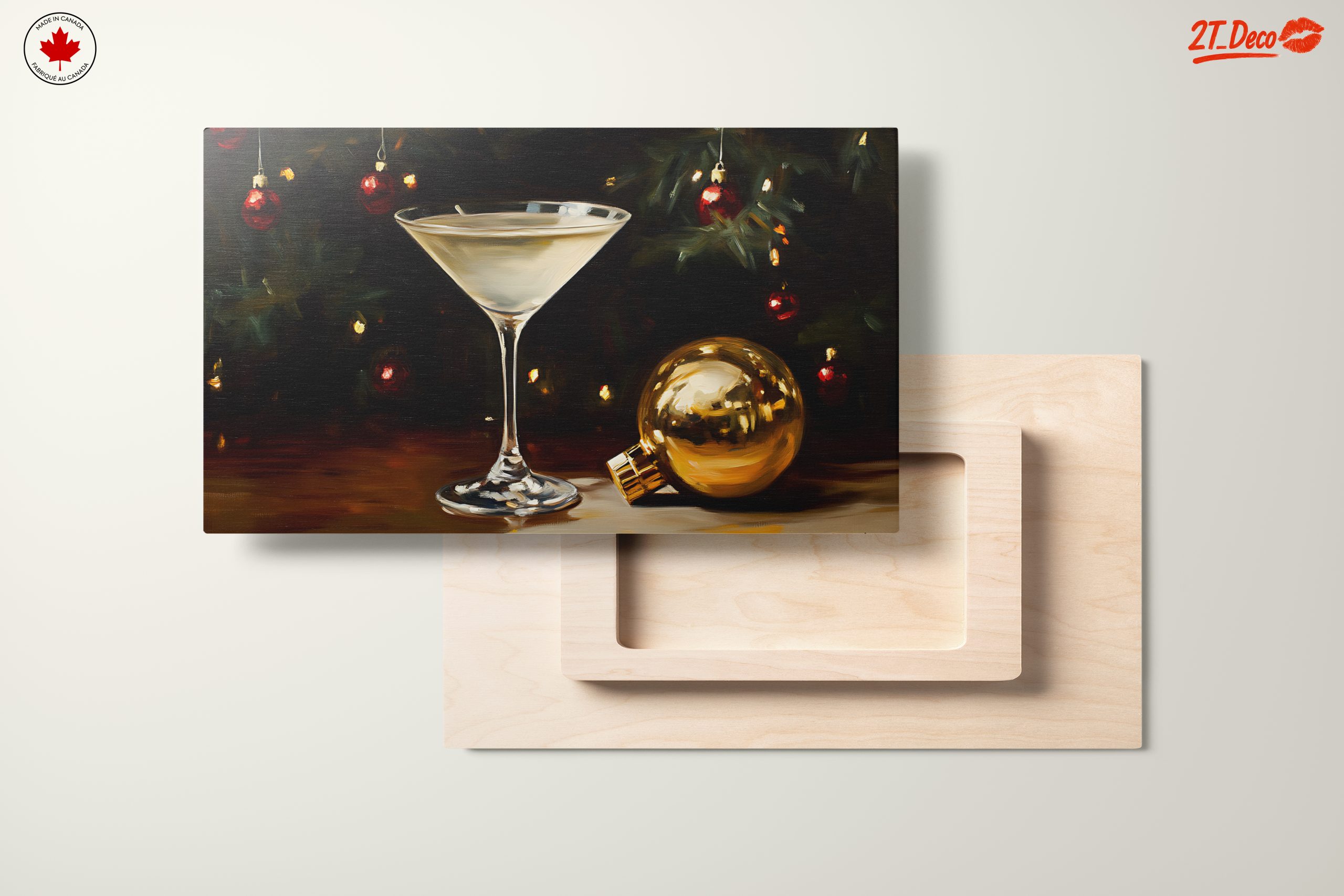 Stylish Holiday Cocktails Artwork for Festive Decor - Image 11