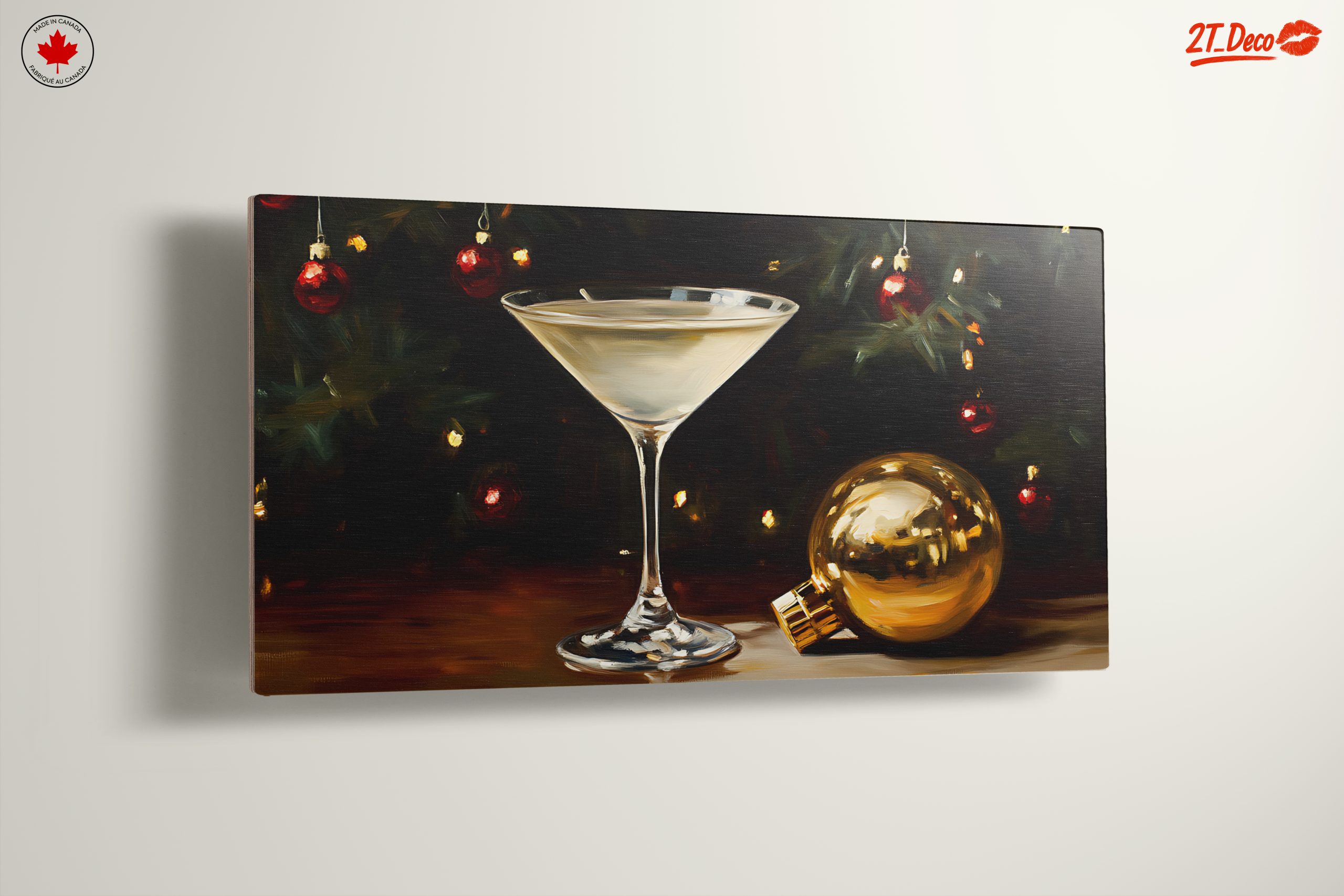 Stylish Holiday Cocktails Artwork for Festive Decor - Image 13