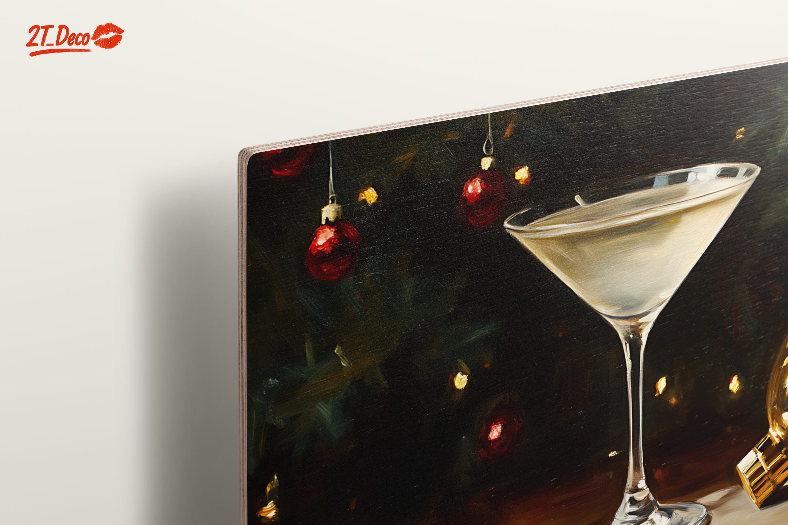 Stylish Holiday Cocktails Artwork for Festive Decor - Image 15
