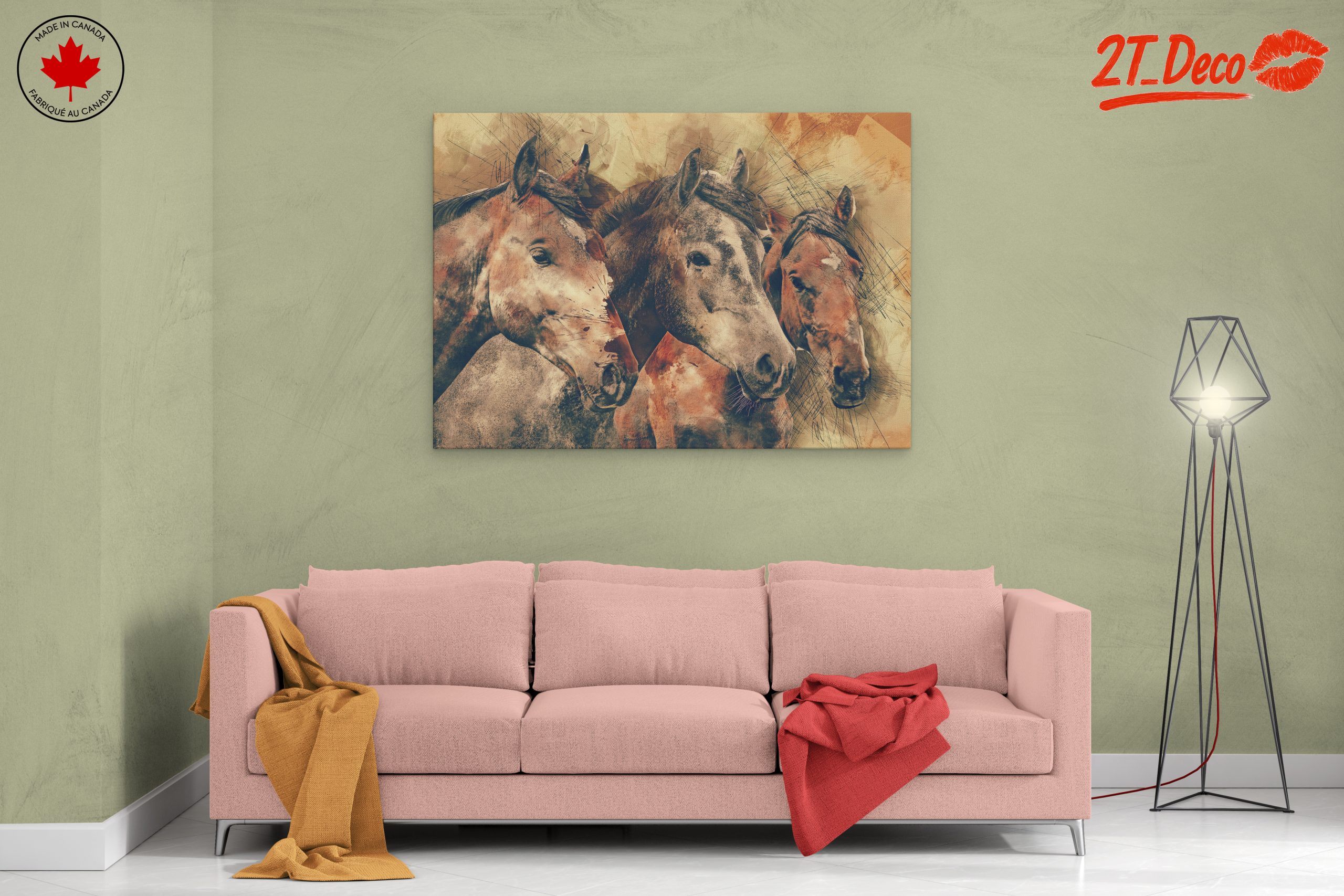 Elegant Horses Wall Art - Image 2