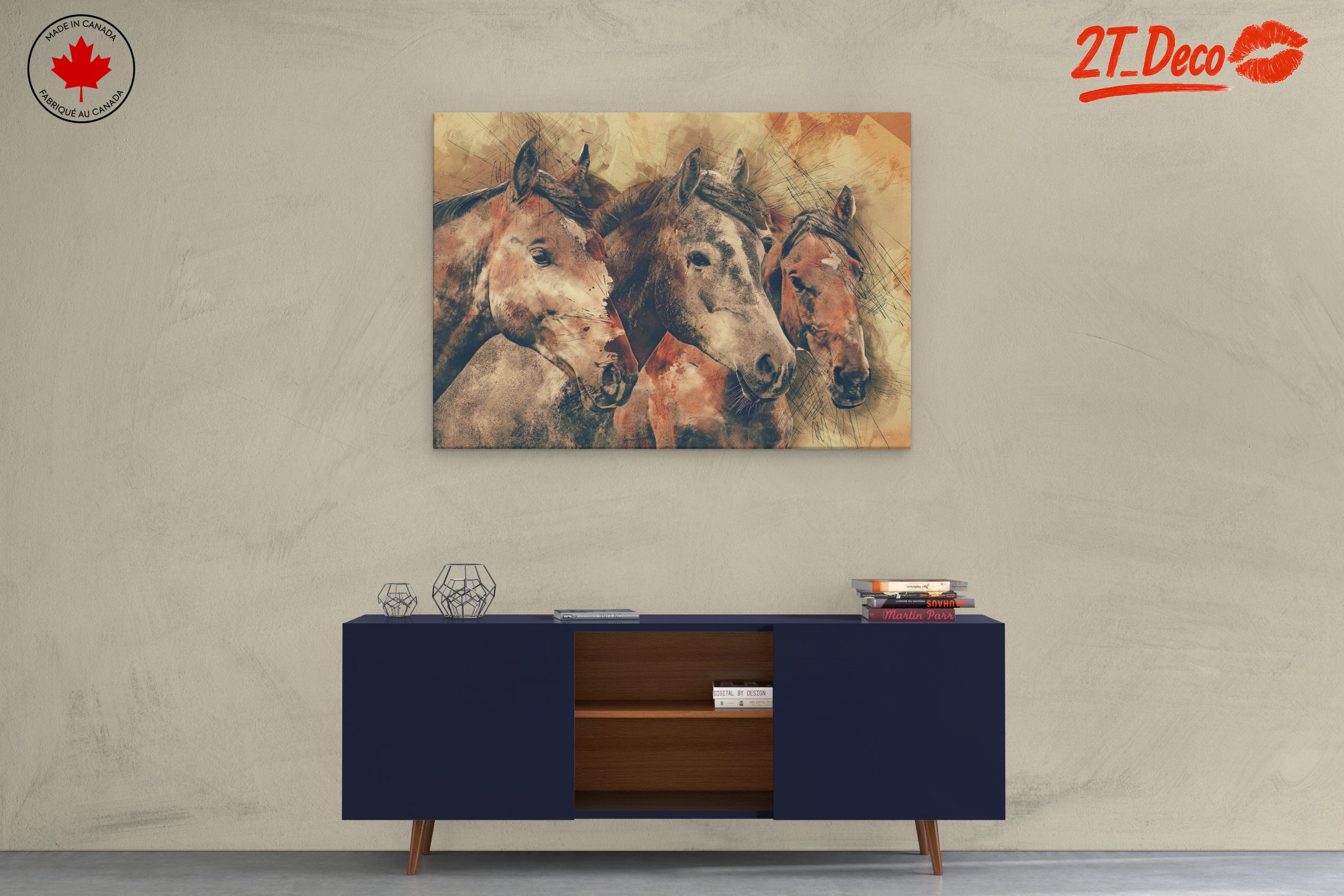 Elegant Horses Wall Art - Image 3