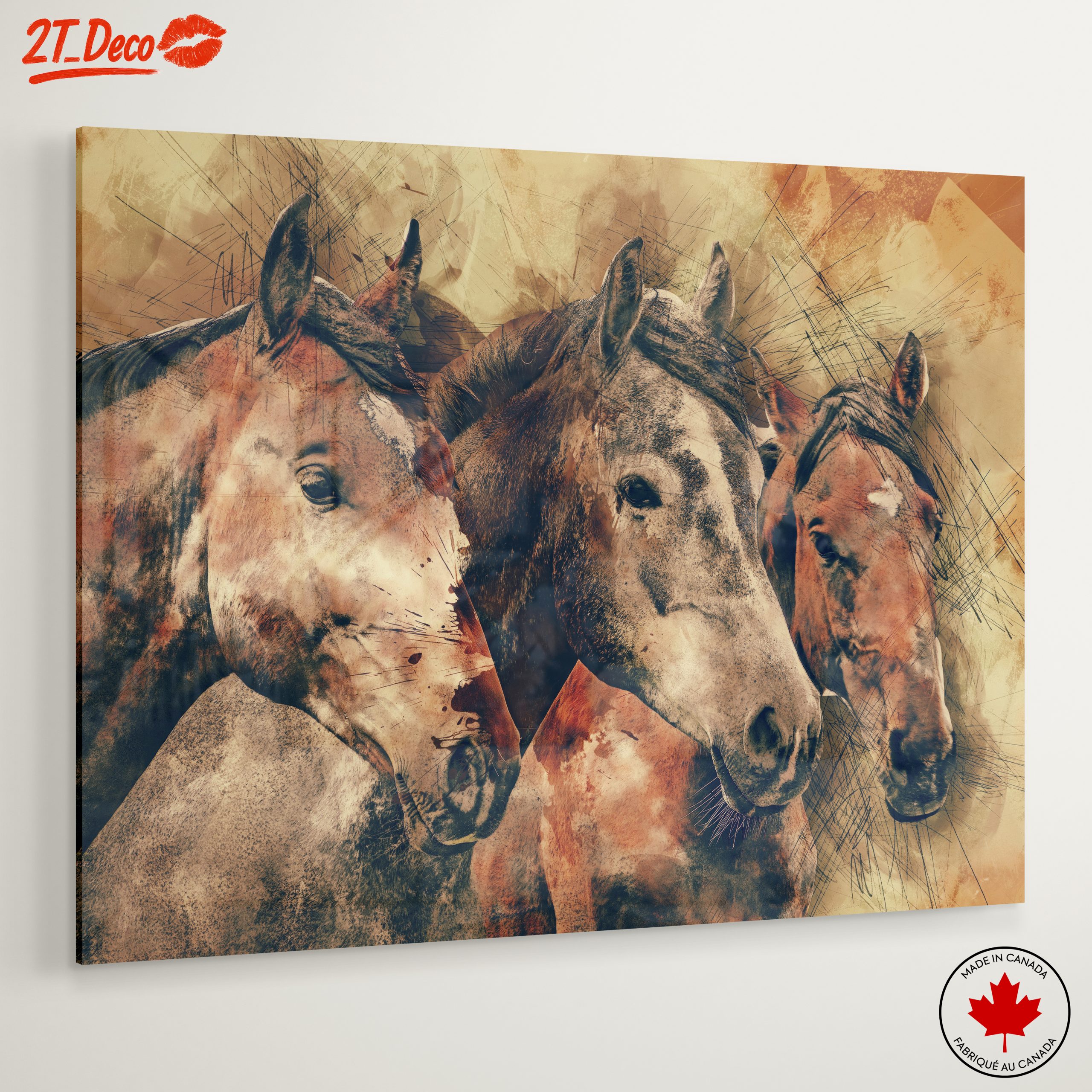 Elegant Horses Wall Art - Image 6