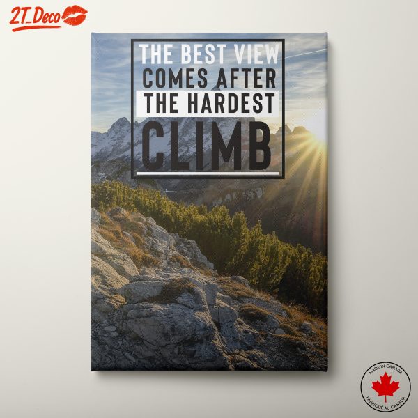 Inspirational Mountain View Quote Art