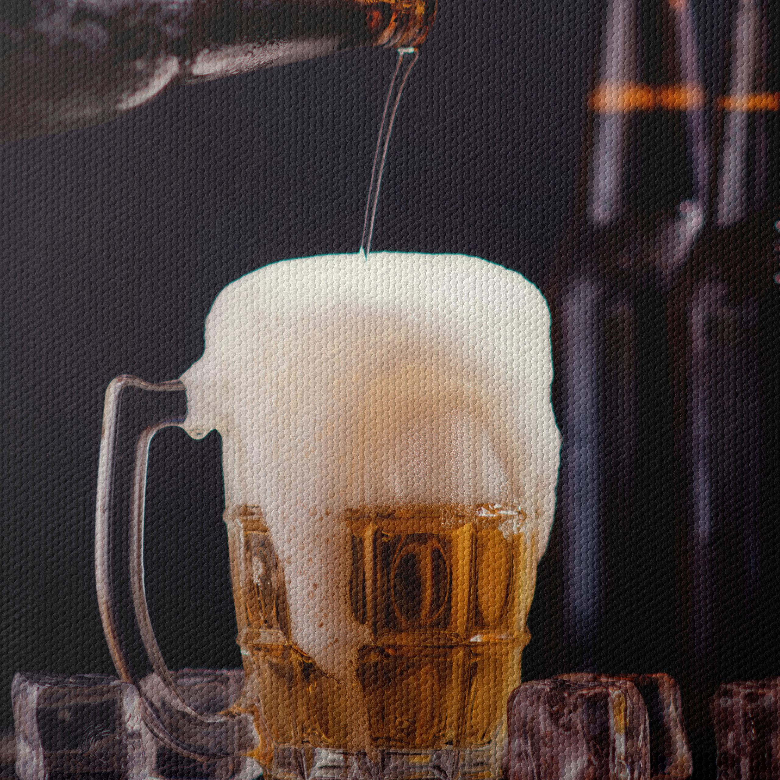 Refreshing Beer Pour with Foam - Image 4