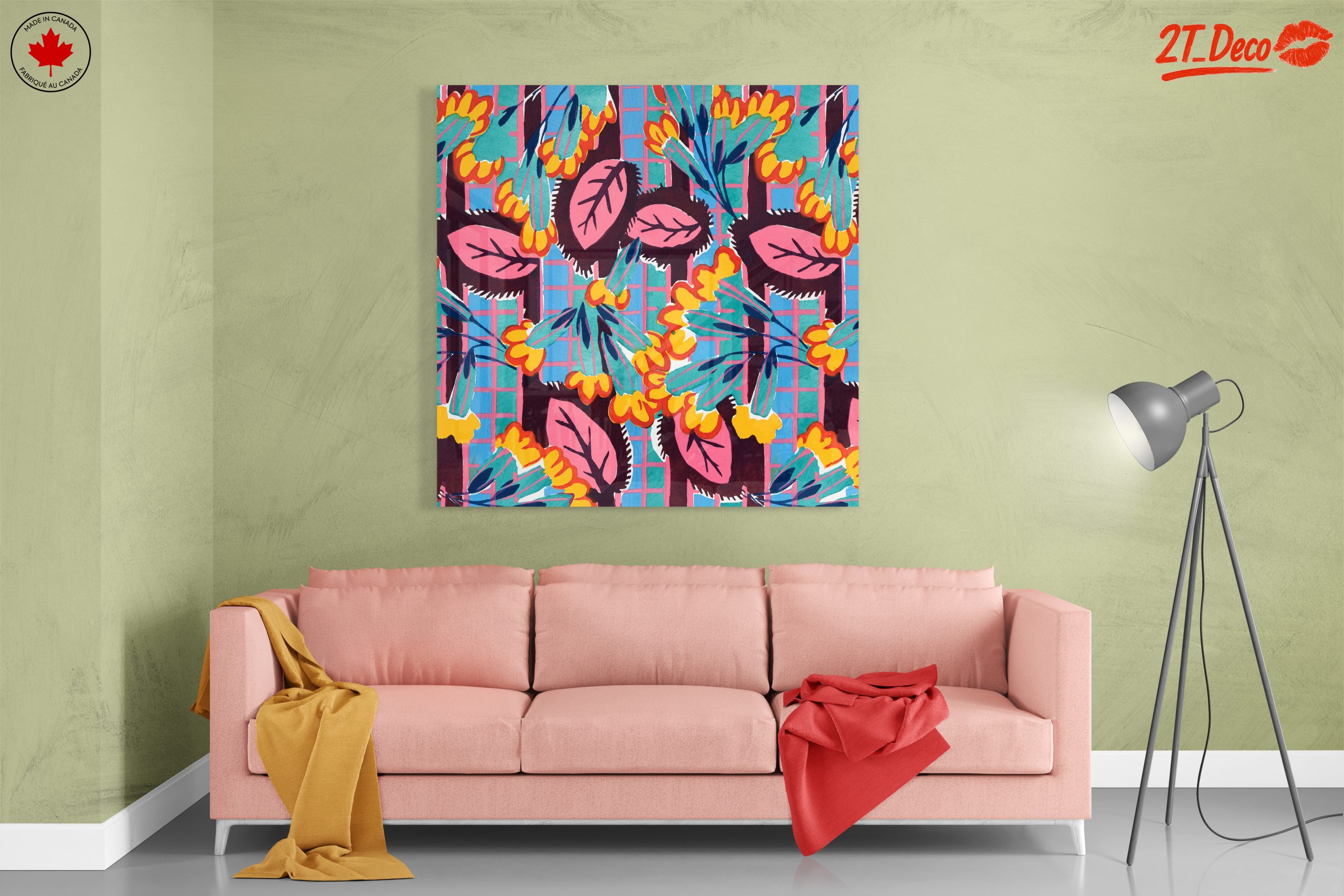 Colorful Botanical Abstract Art Print - Image 7