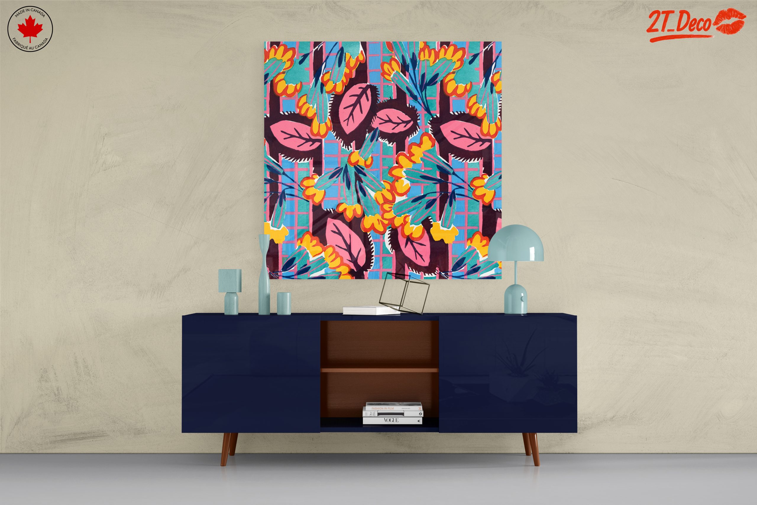Colorful Botanical Abstract Art Print - Image 8