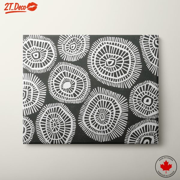 Bold Black and White Abstract Art 2
