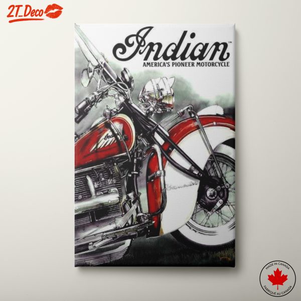Indian Motorcycle Vintage Advertisement Art