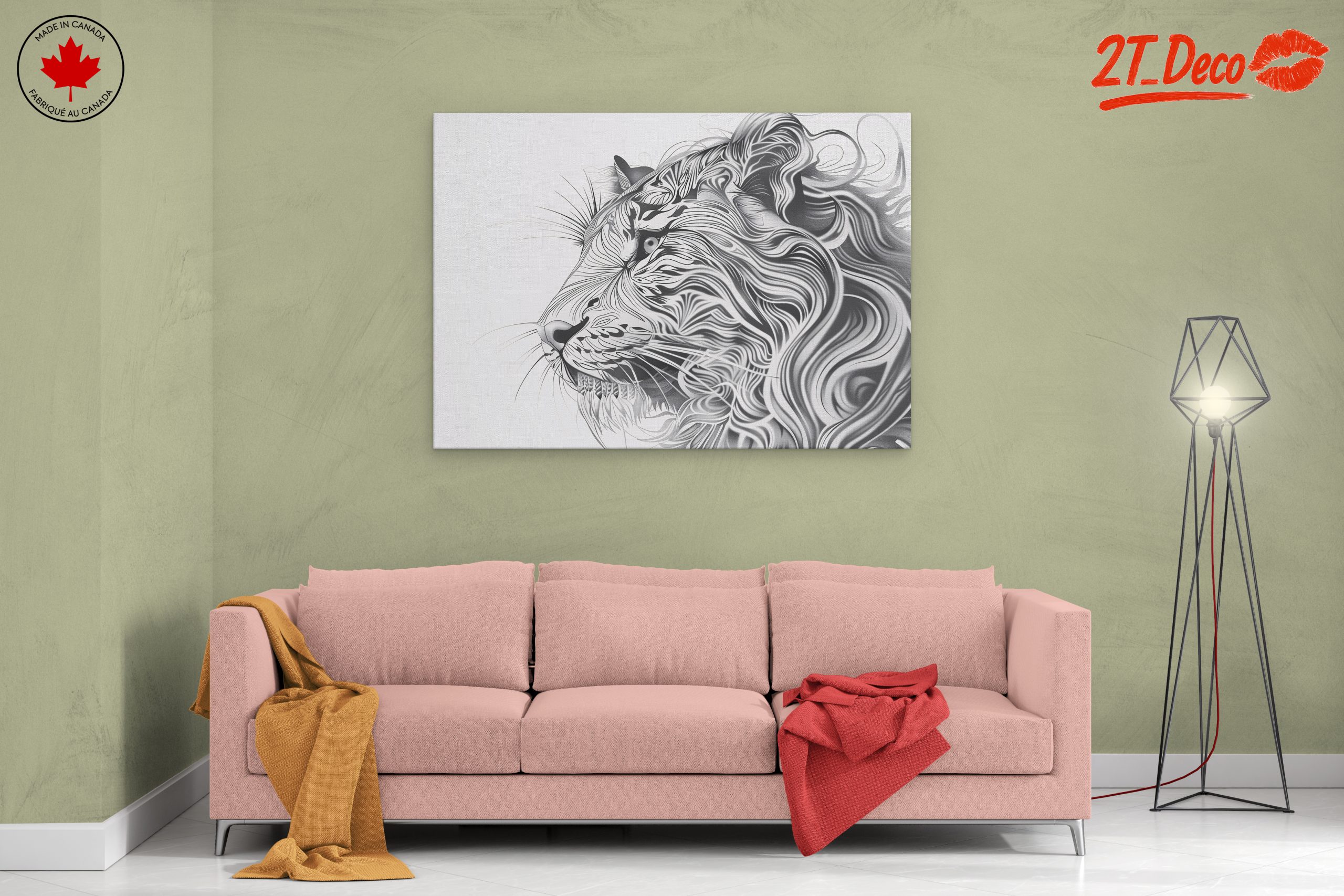 Stylized Lion Character Artwork - Image 2
