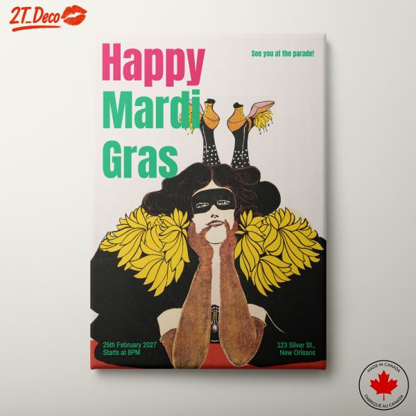 Happy Mardi Gras Celebration Artwork