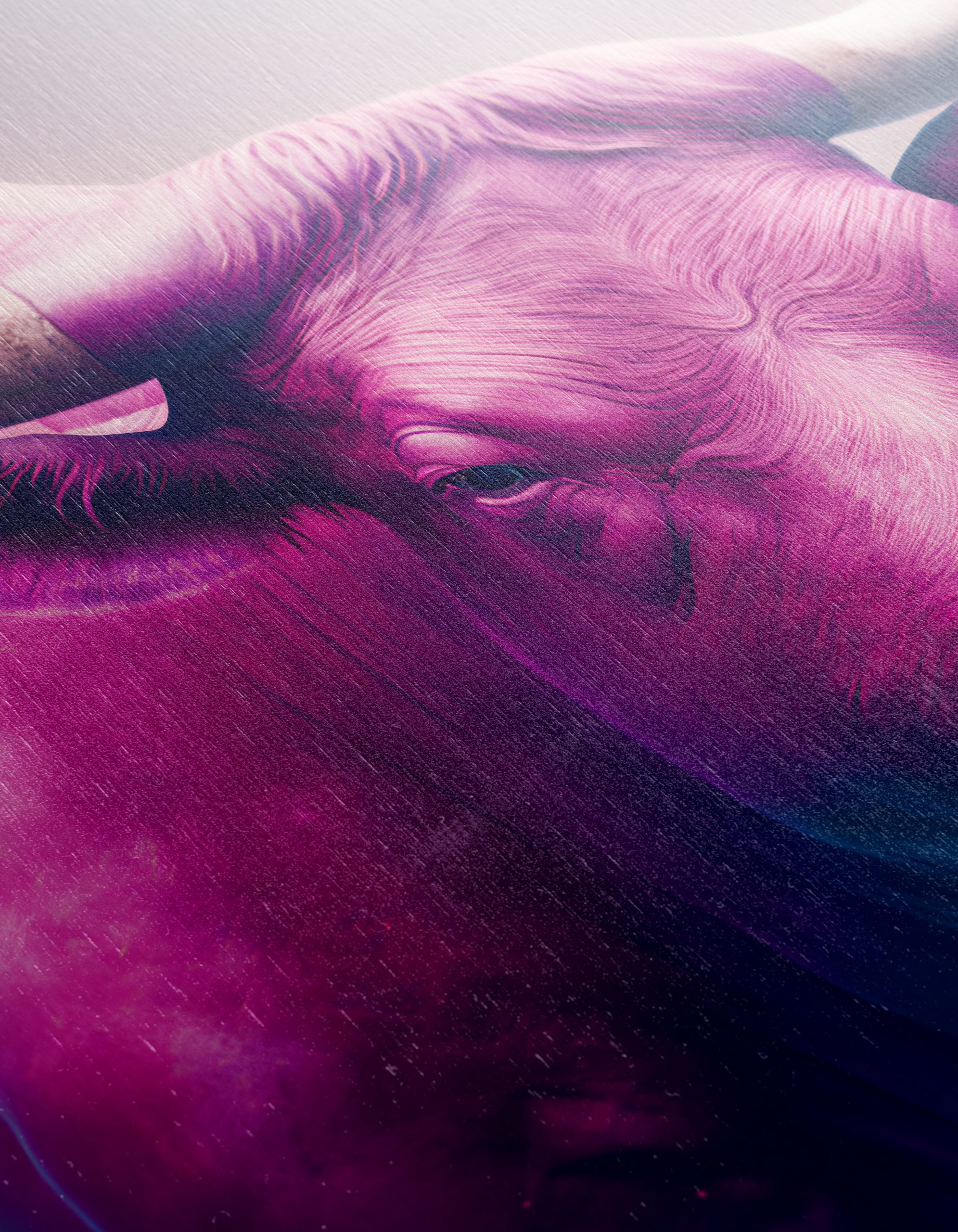 Colorful Abstract Animal Portrait of a Bull - Image 12