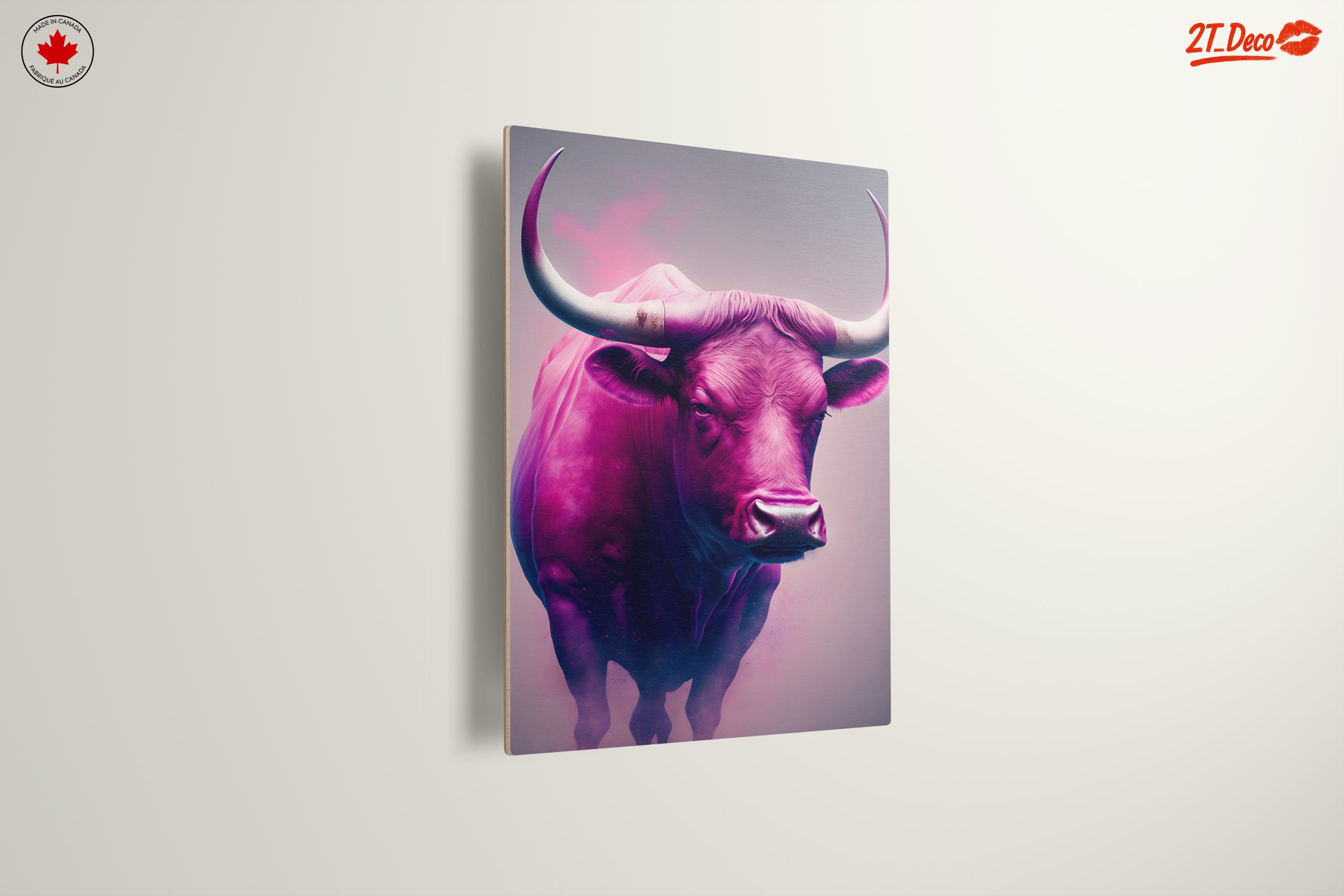 Colorful Abstract Animal Portrait of a Bull - Image 13