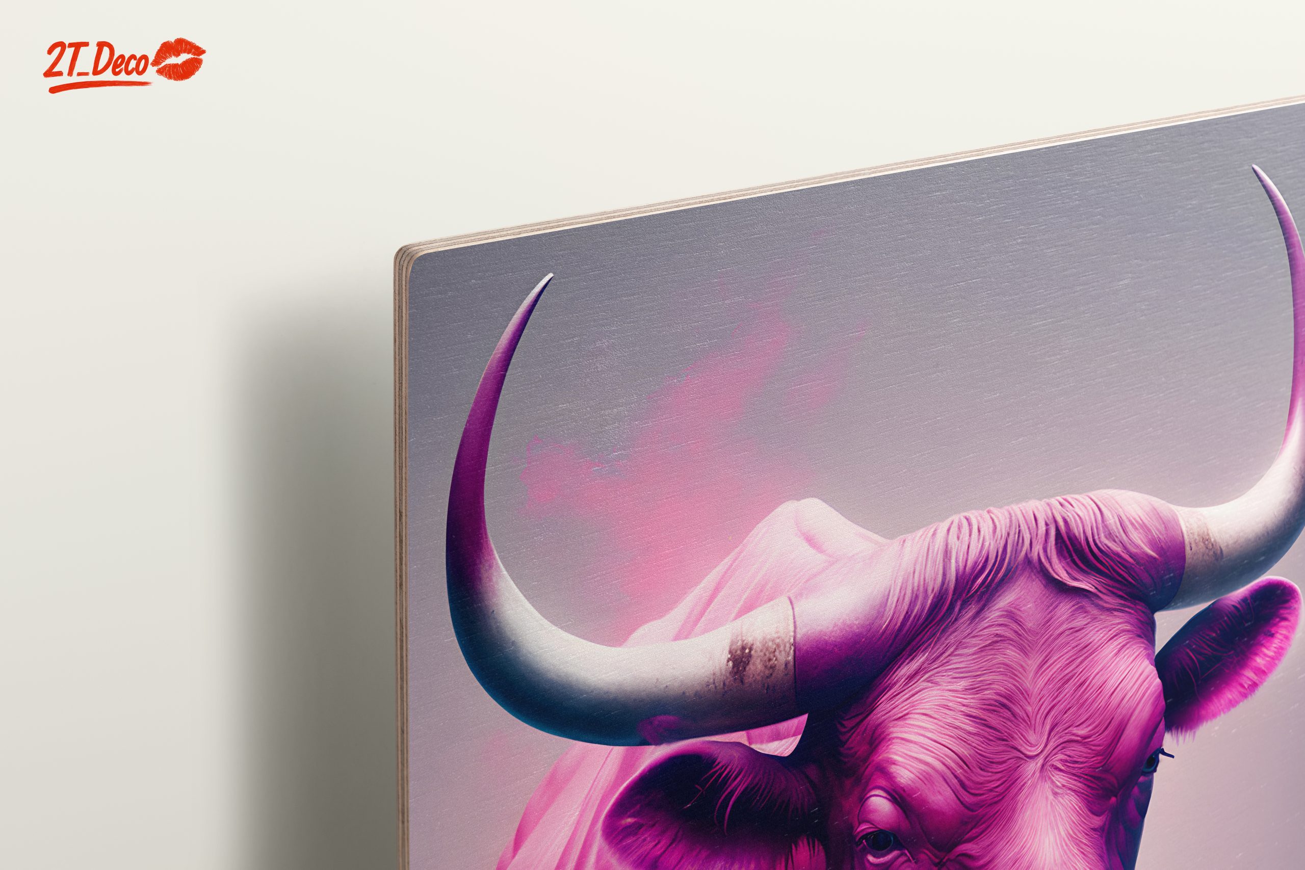 Colorful Abstract Animal Portrait of a Bull - Image 15